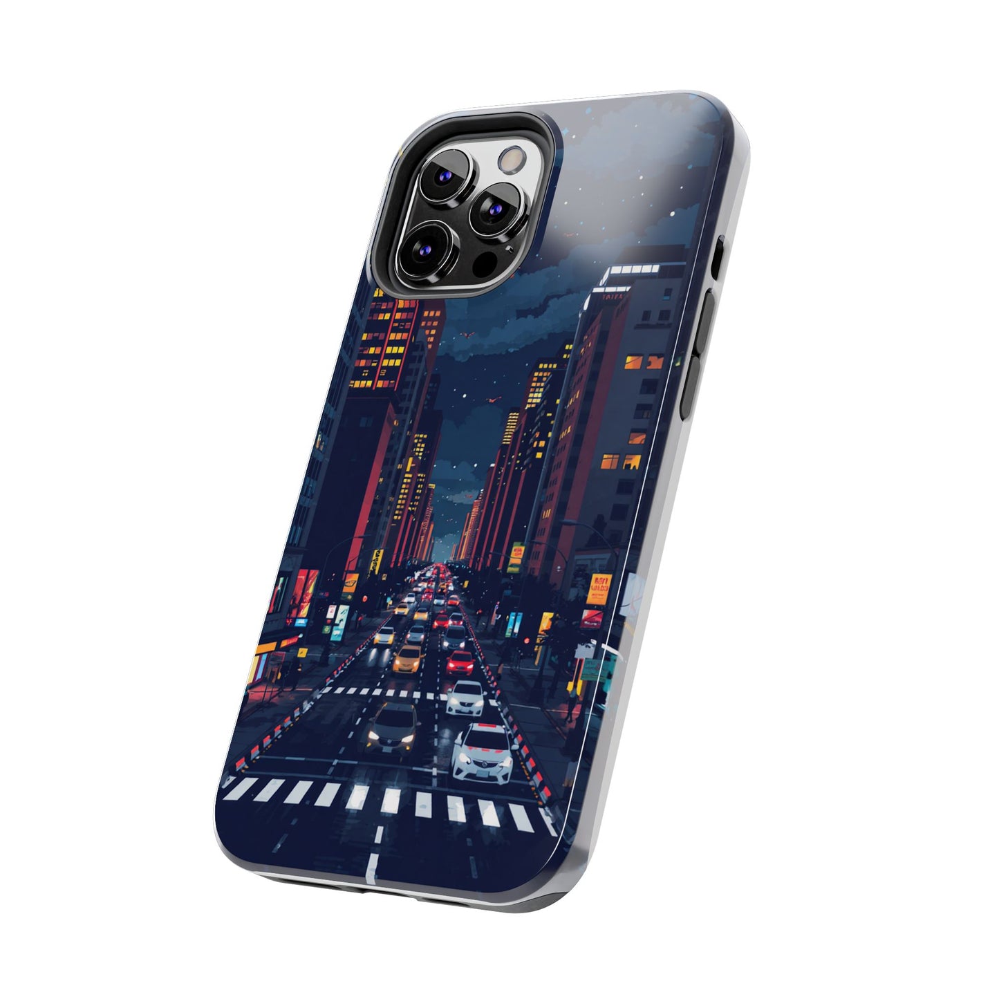 Urban Nightlife Tough Phone Case - Durable & Stylish Protection