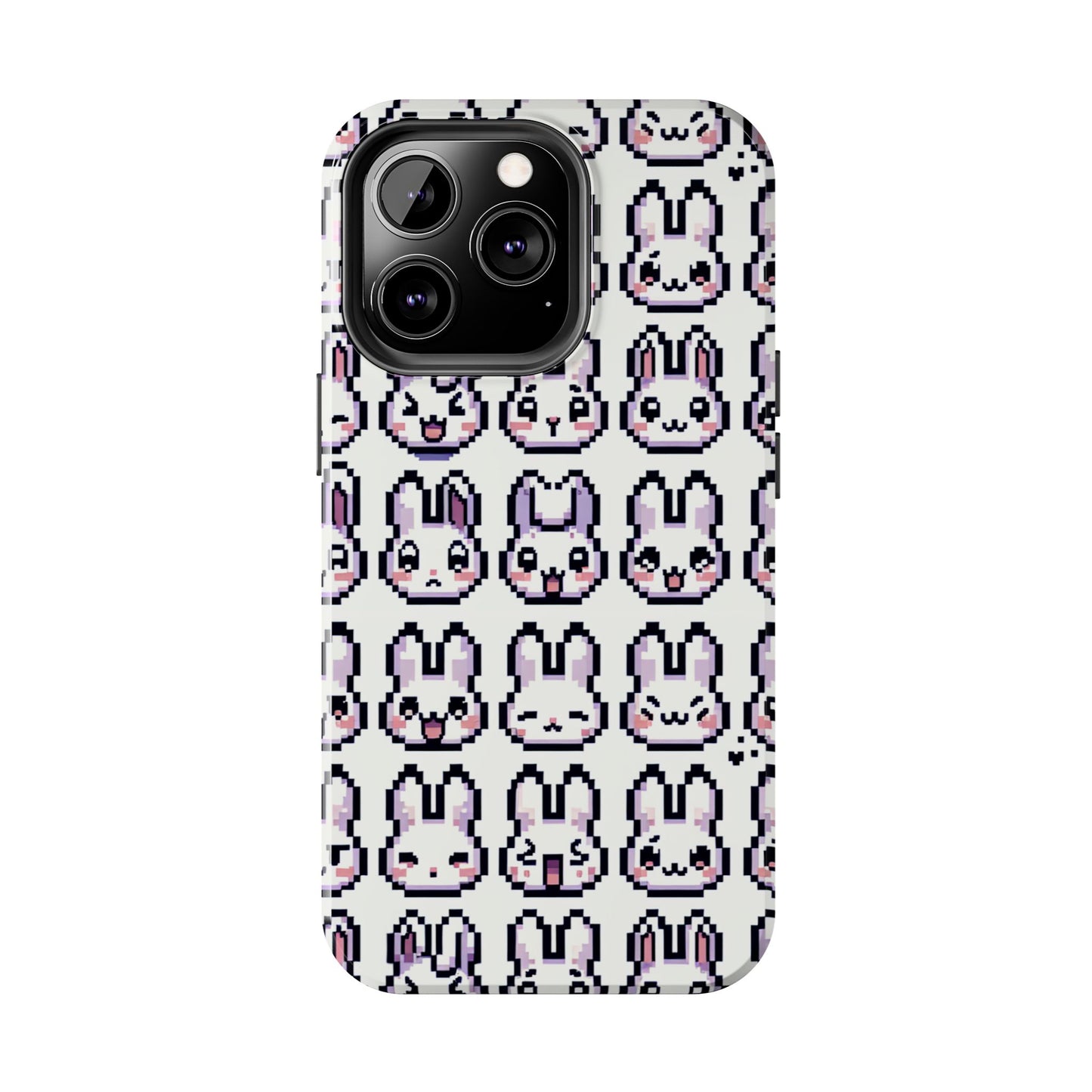 Cute Pixel Bunny Tough Phone Case - Stylish & Protective Cover for iPhone