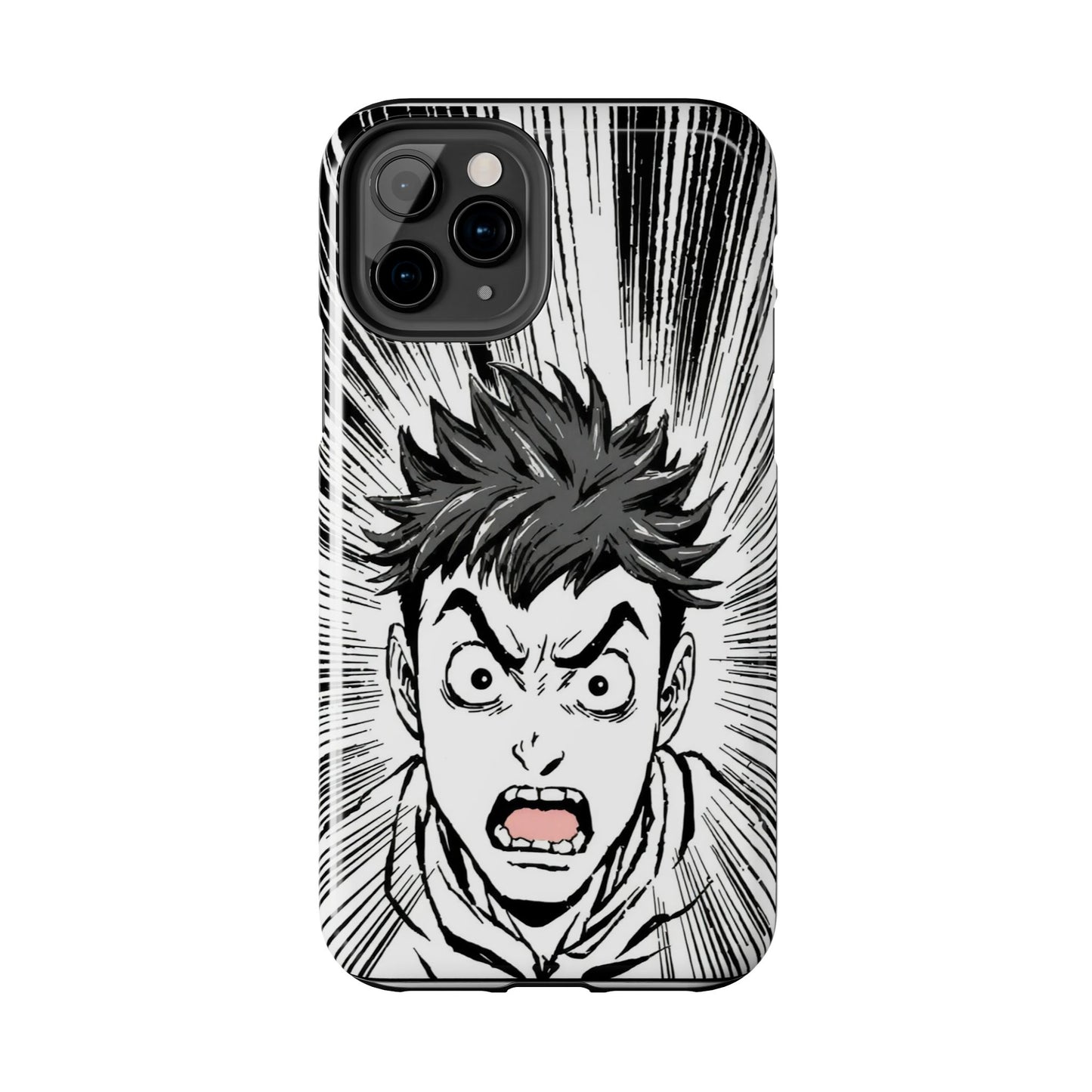 Intense Graphic Phone Case - Tough Design for Anime Fans
