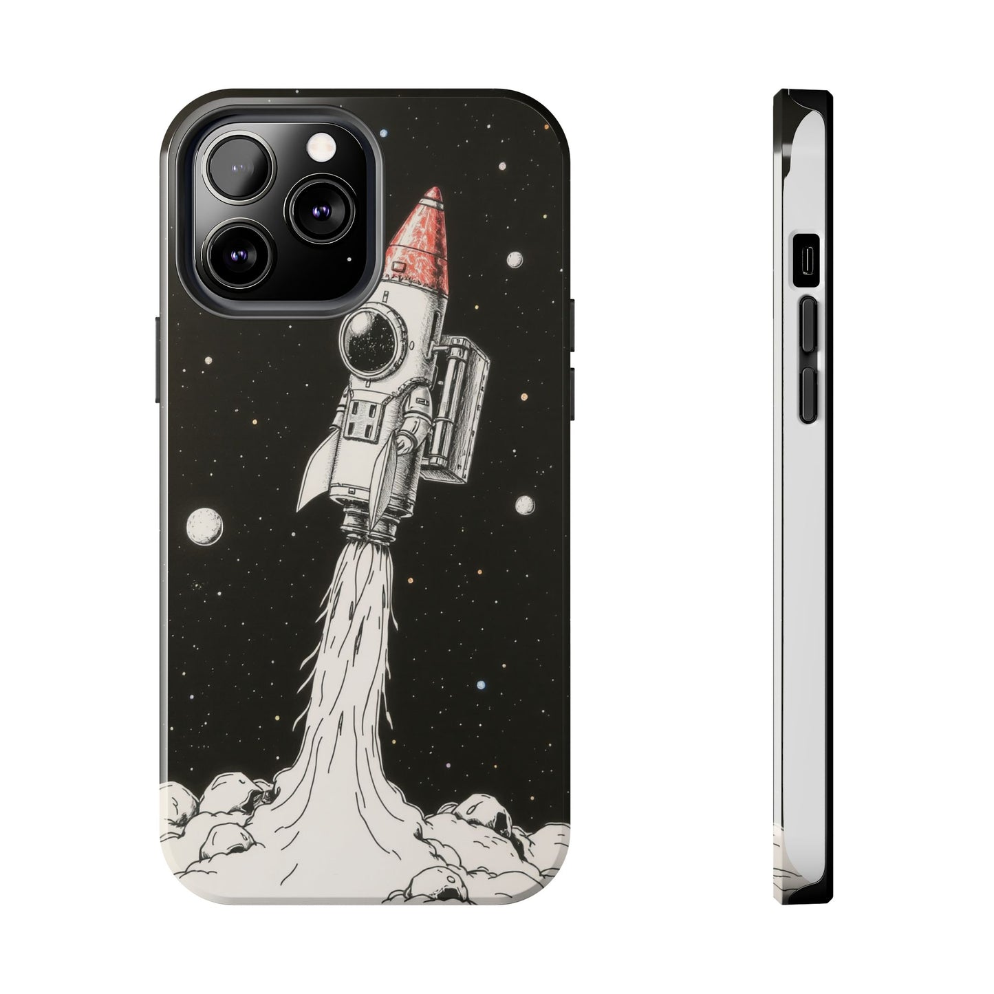 Cool Tough Phone Case for iPhone - Astro-Rocket Bond