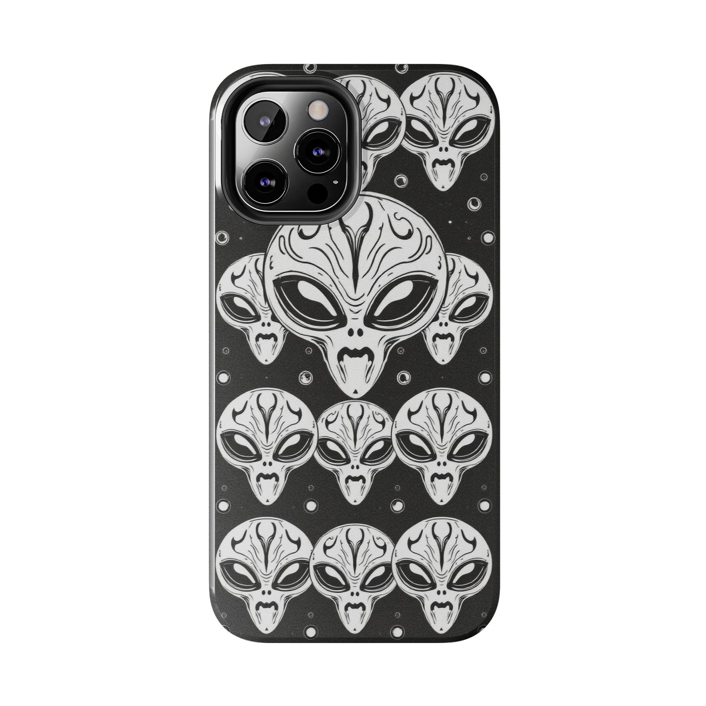 Alien Pattern Tough Phone Case - Durable Protection with Out-of-This-World Design