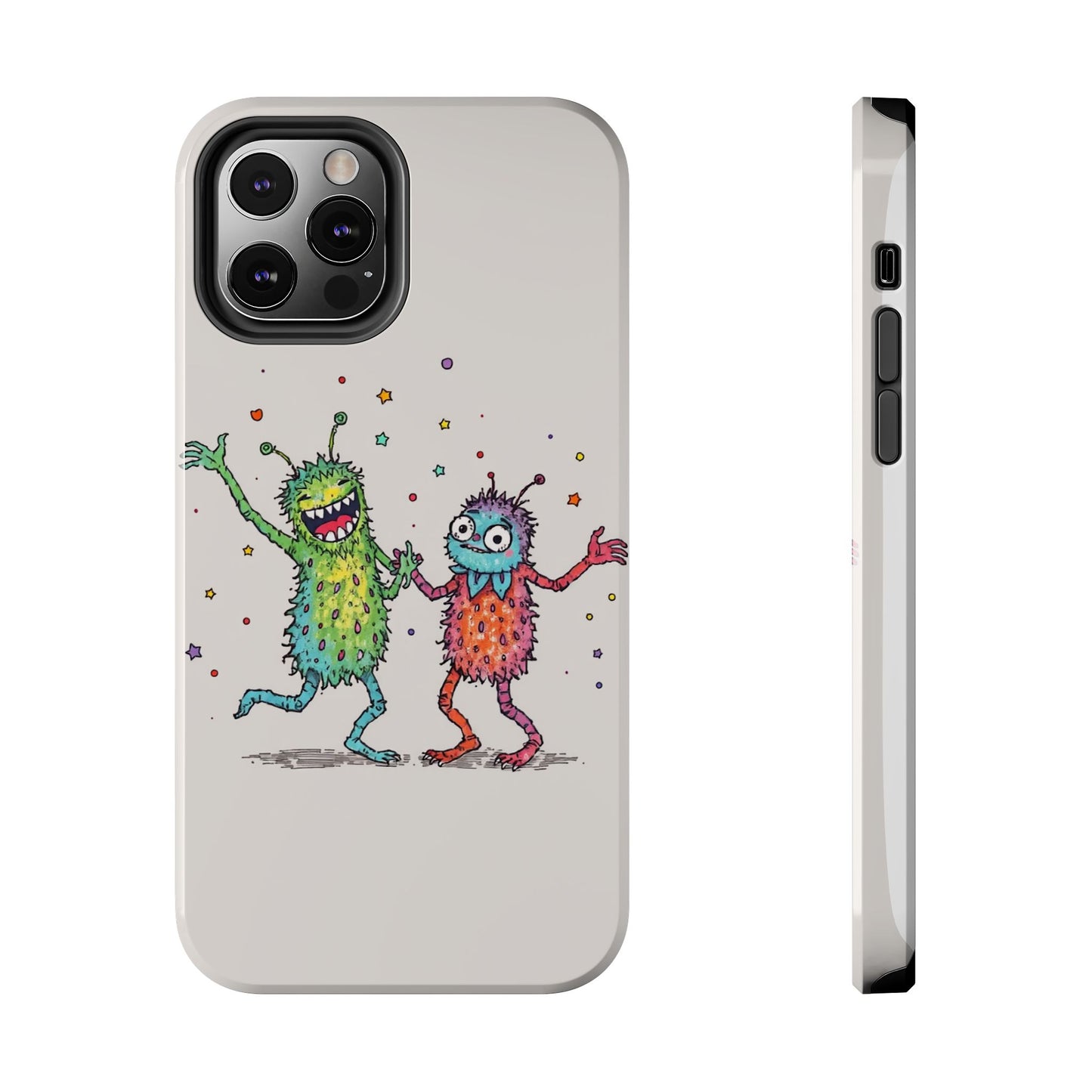 Colorful Monster Tough Phone Case - Fun and Playful Design