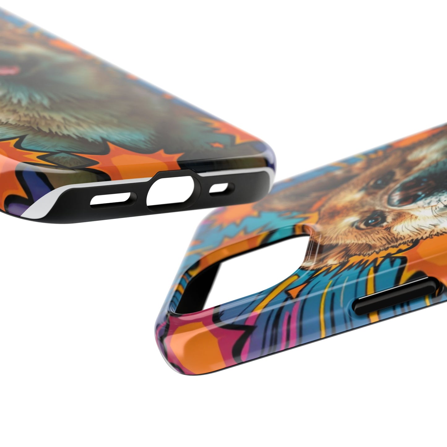 Vibrant Corgi Tough Phone Case - Fun Design for Pet Lovers