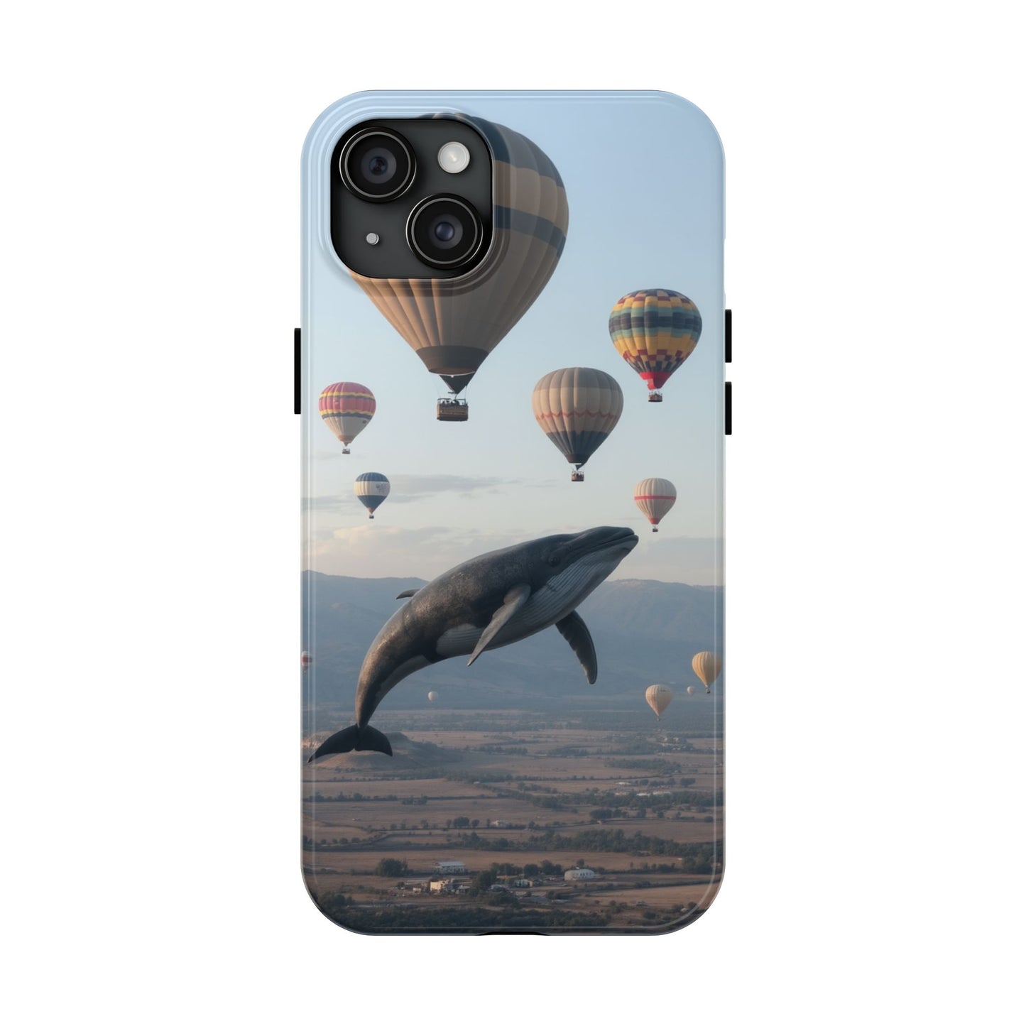 Whale Hot Air Balloon Tough Phone Case - Adventure & Nature Lovers