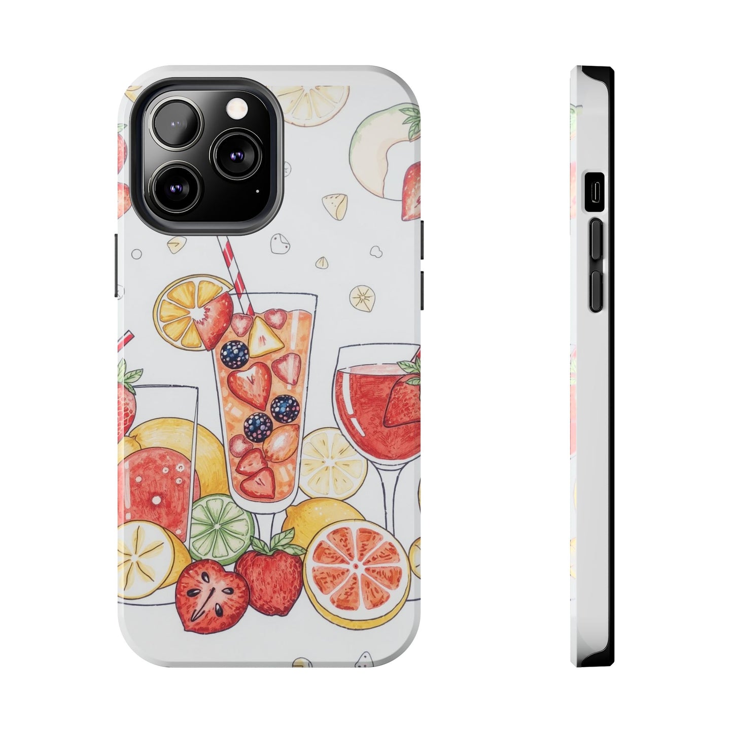 Colorful Fruit Cocktail Tough Phone Case - Perfect for Summer Vibes