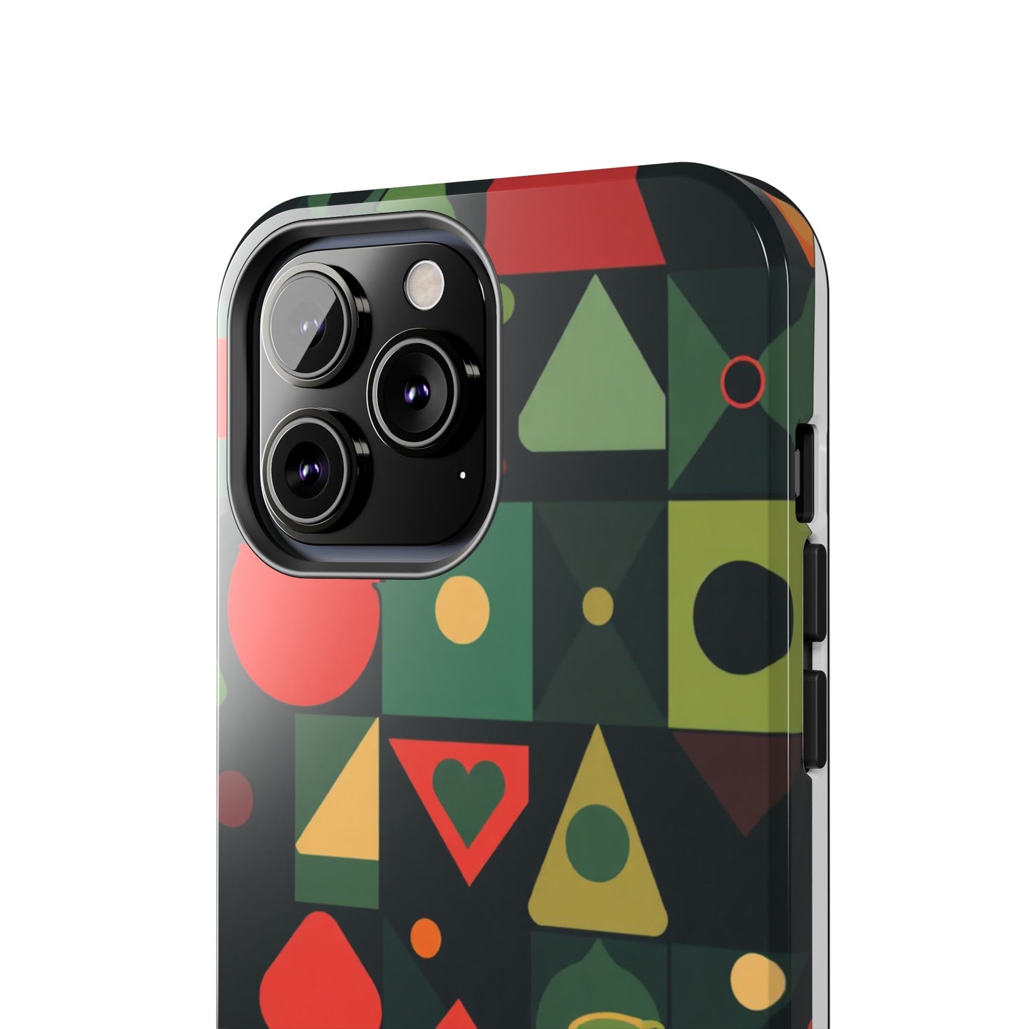 Vibrant Geometric Tough Phone Cases – Stylish Protection for Trendsetters - for iPhone