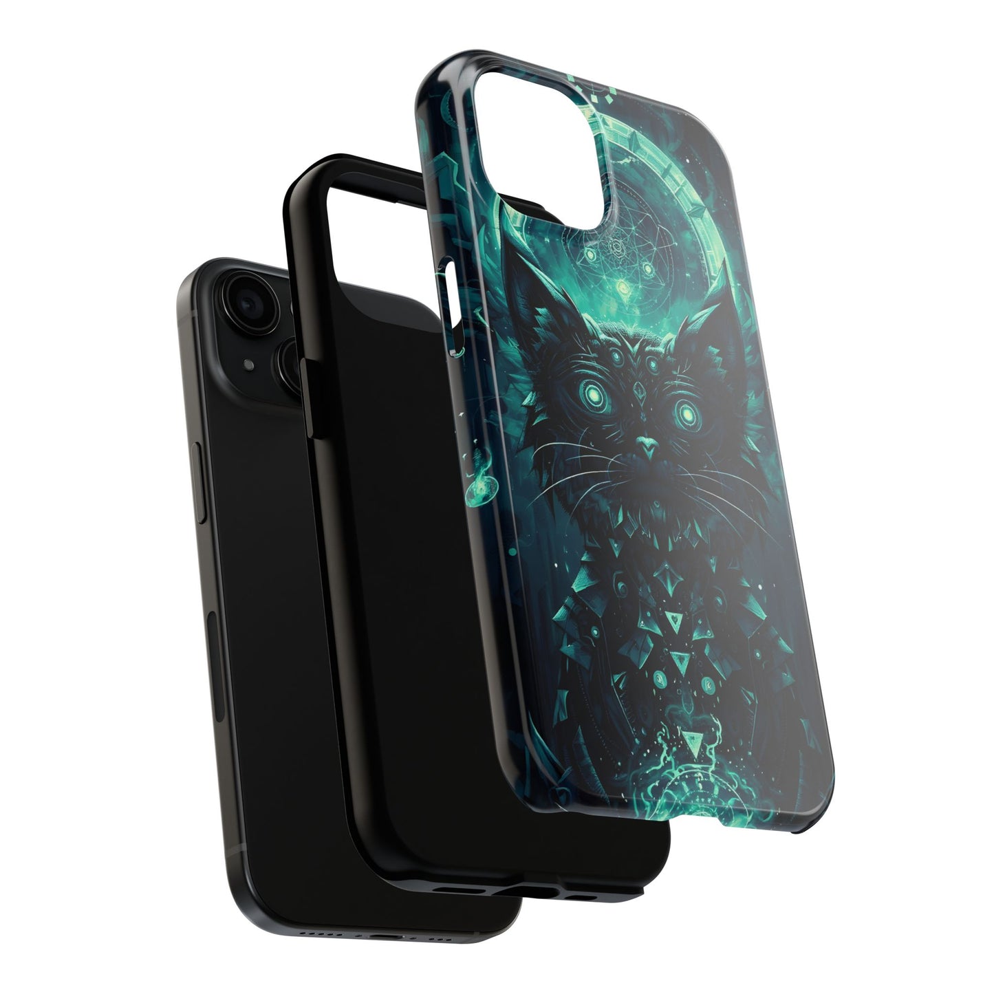 Mystical Dark Cat Phone Case - Tough Protective Cover for Cat Lovers - for iPhone