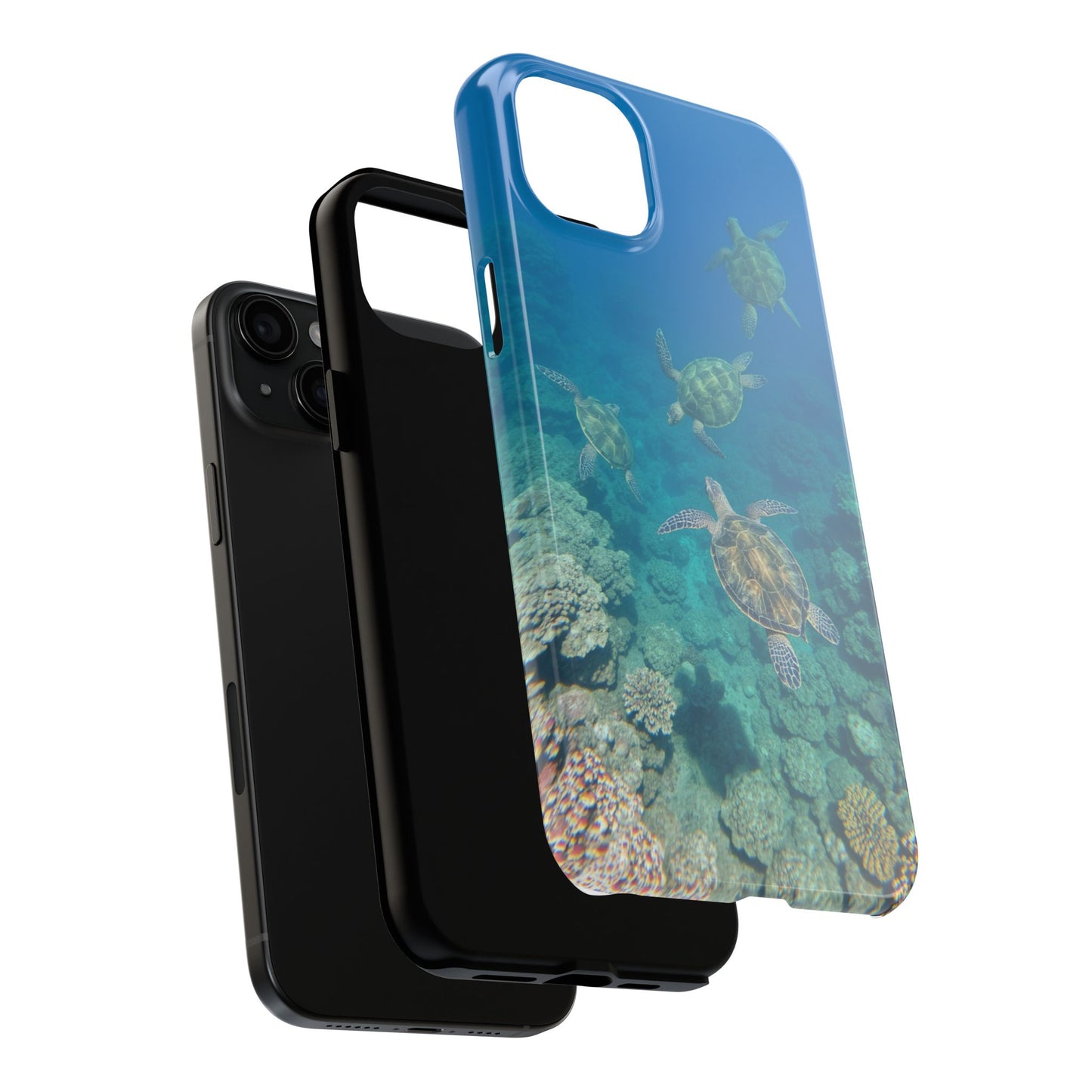 Ocean Turtle Tough Phone Cases - Durable Protection with Marine Art