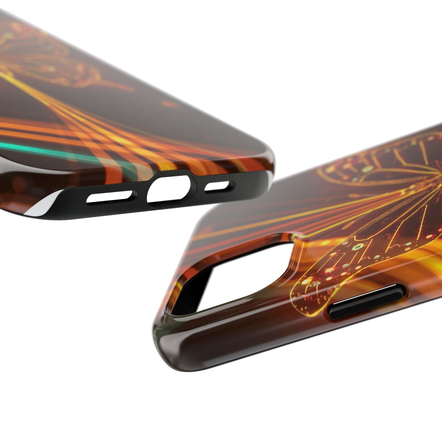 Elegant Butterfly Tough Phone Case - Stylish Protection for Nature Lovers