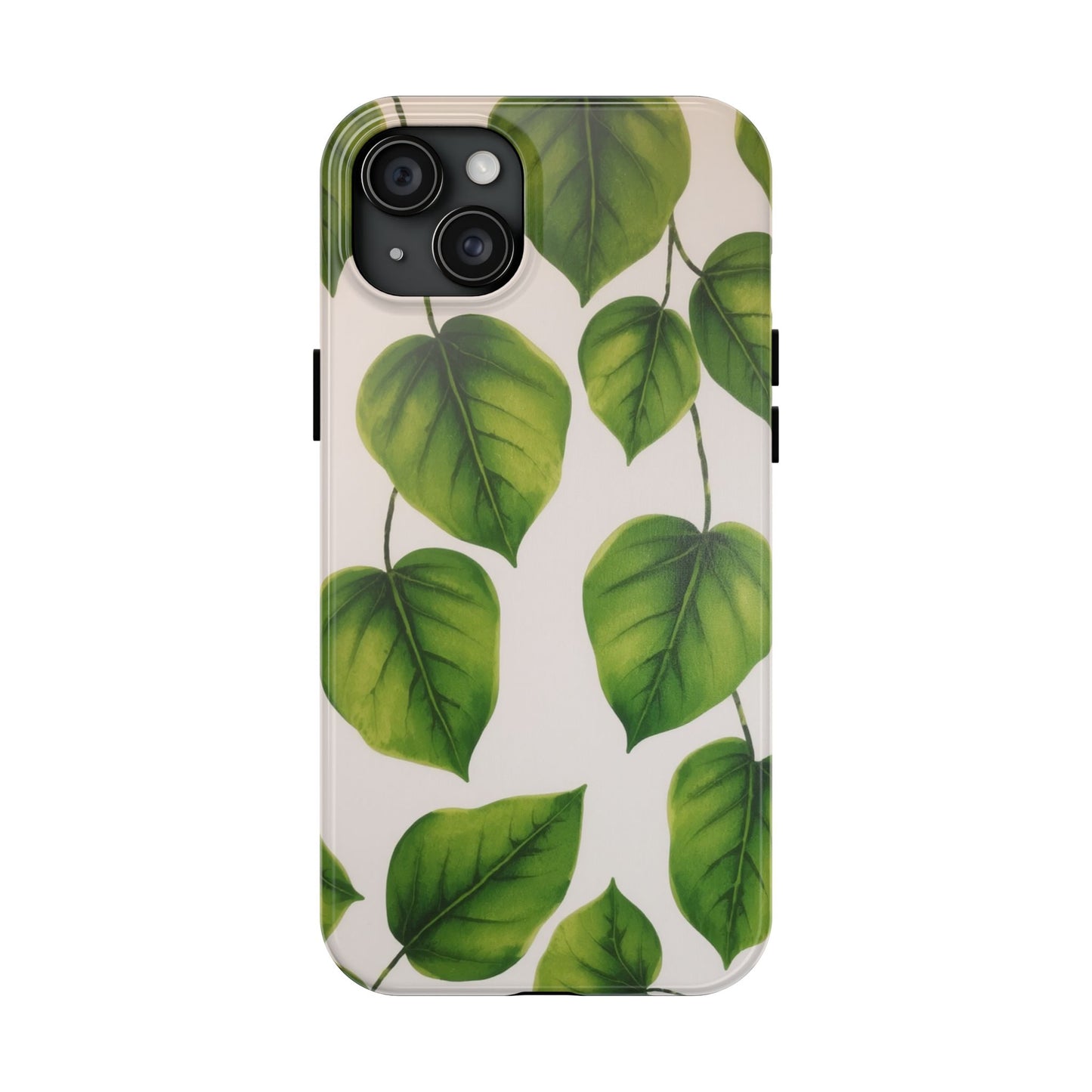 Tough Phone Cases with Green Leaf Design | Eco-Friendly Protection for Nature Lovers