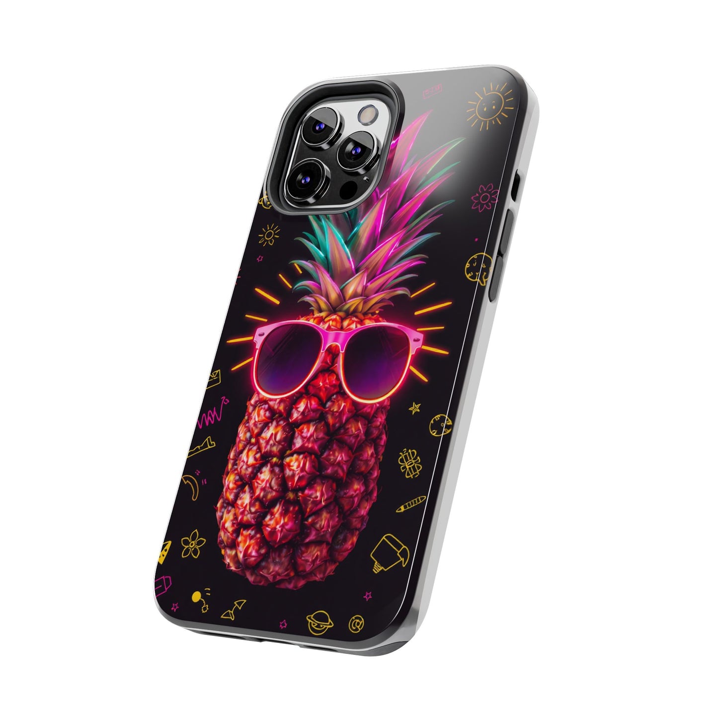 Tough Pineapple Phone Case - Cool, Vibrant Design Perfect for Summer Vibes
