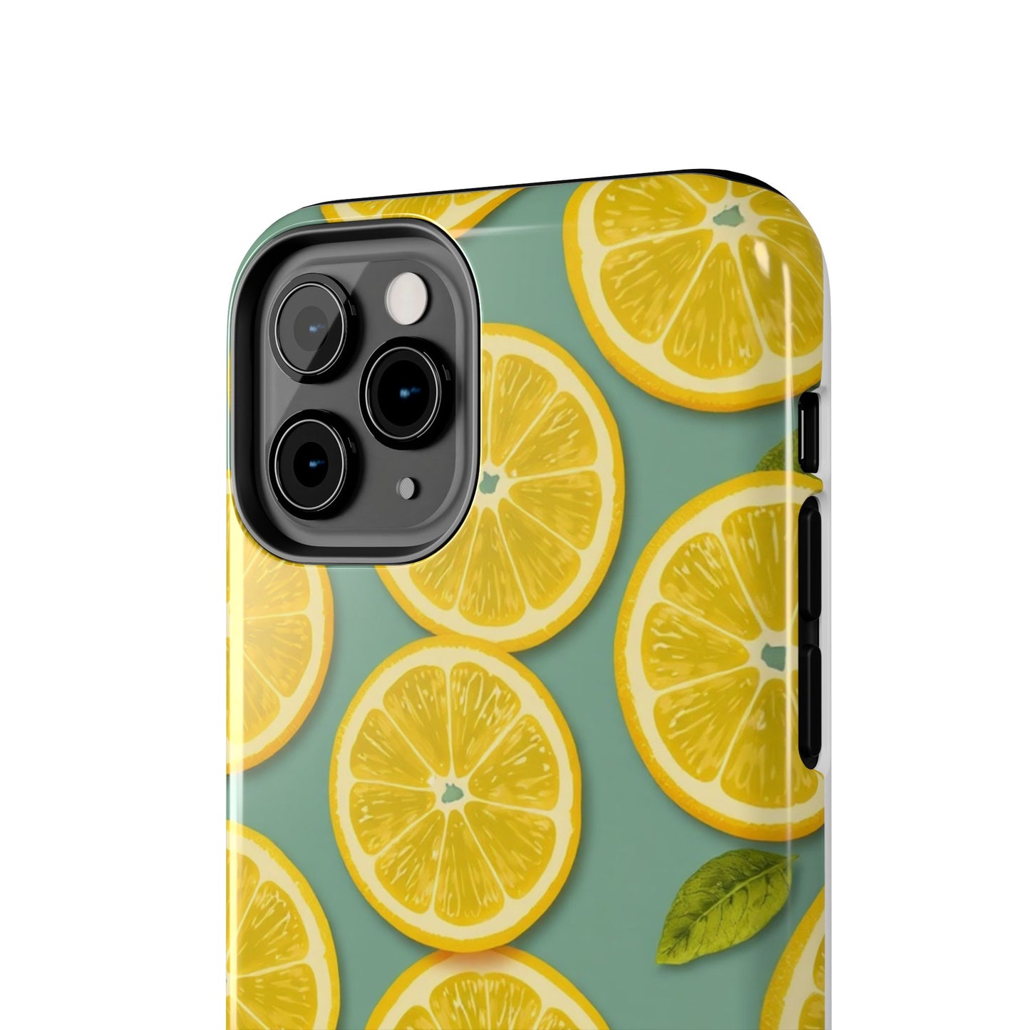 Tough Lemon Pattern Phone Case - Vibrant Citrus Design for Summer Vibes - for iPhone