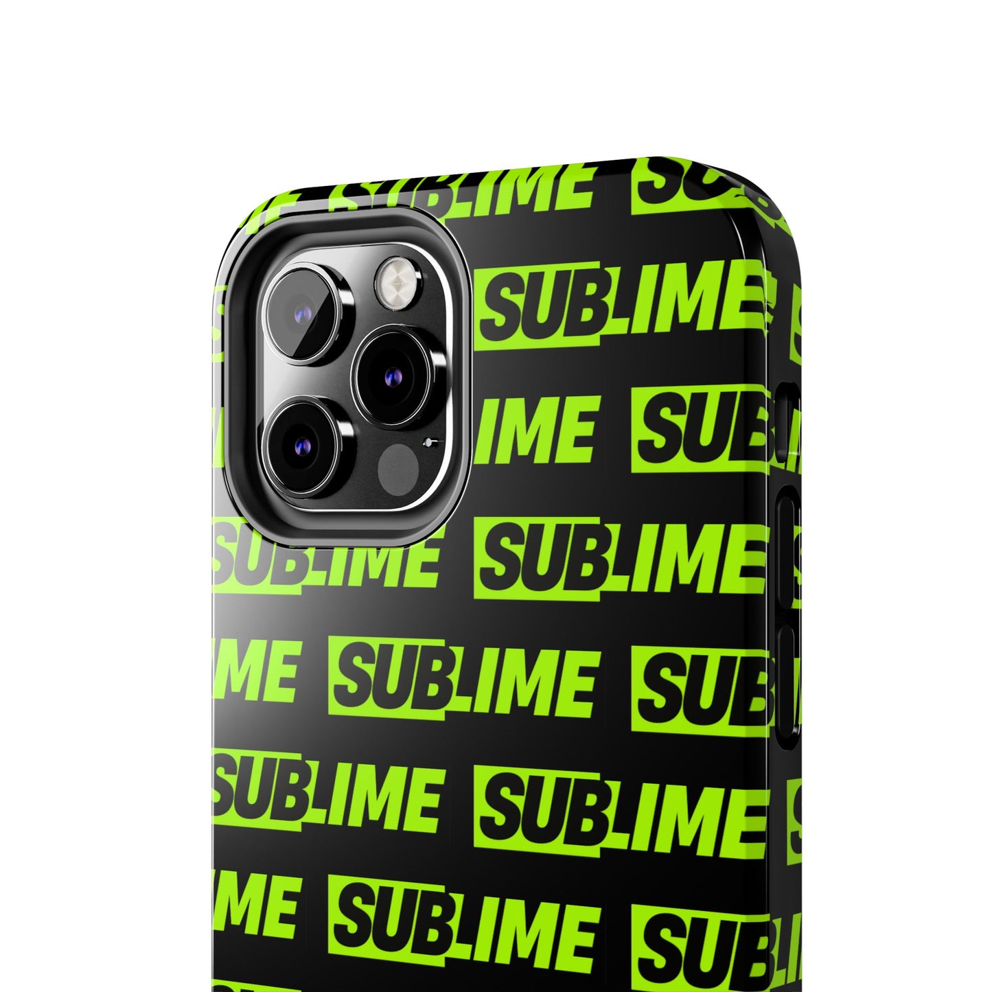 Sublime Text Pattern Tough Phone Case - Vibrant Protective Cover for iPhone