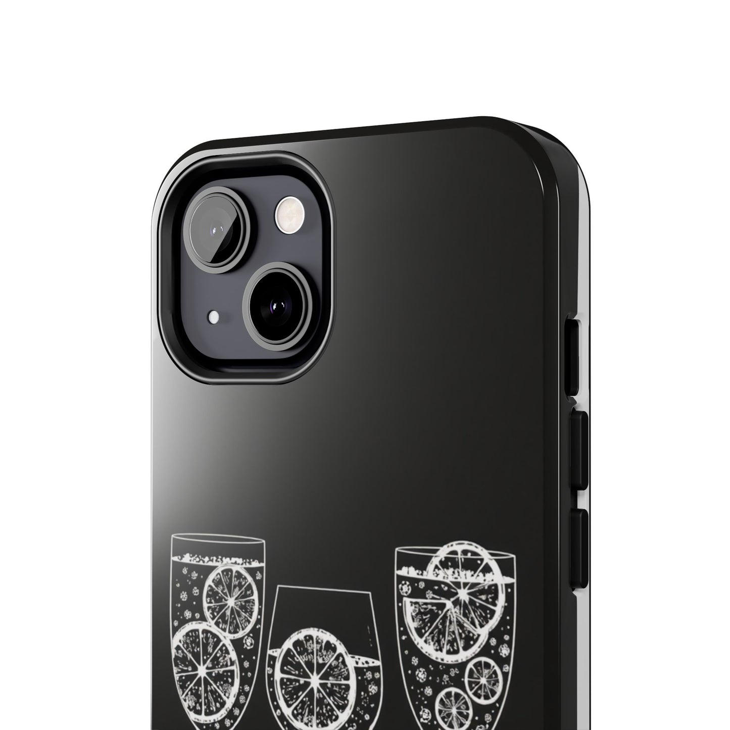 Stylish Tough Phone Cases with Citrus Glass Design, Protective Cases for Parties, Summer Events, and Everyday Use