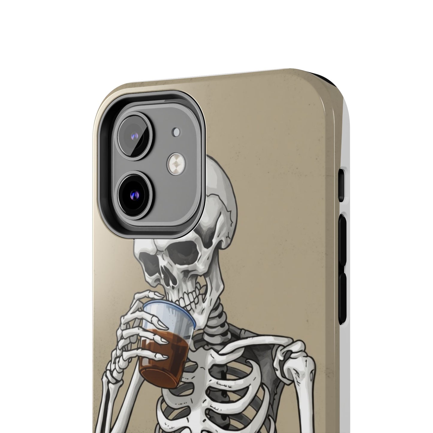 Funny Skeleton Phone Case - 'Same Soul, Different Day' Tough Cover