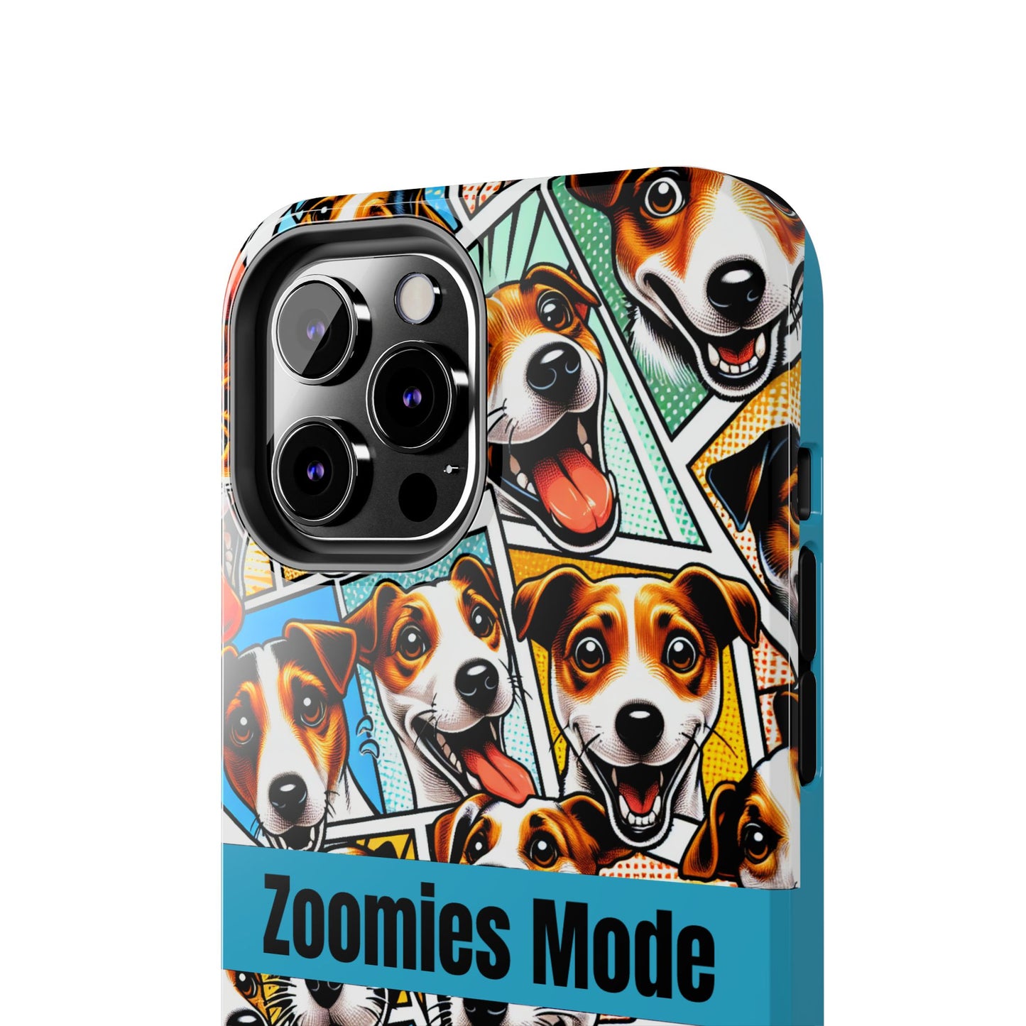 Zoomies Mode Jack Russell Tough Phone Case - Fun Dog Design Case for iPhone