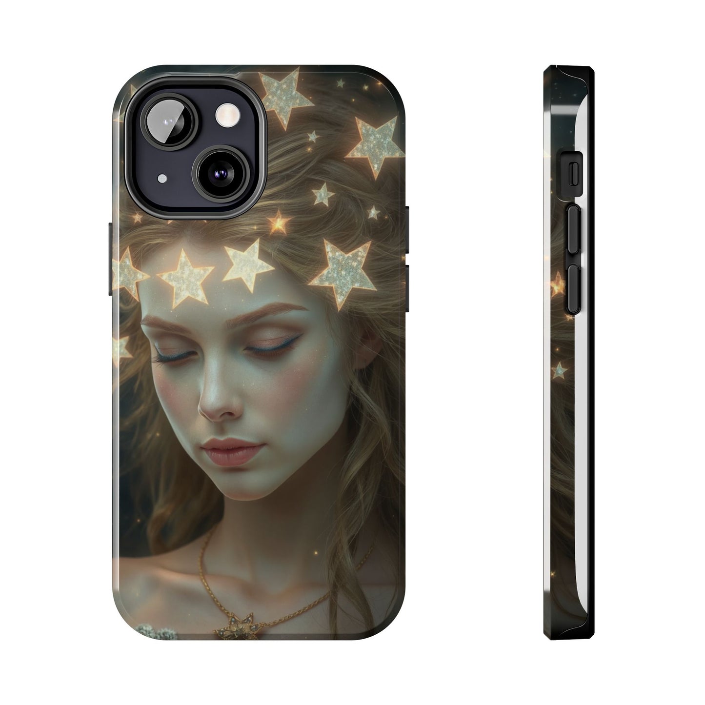 Celestial Dream Tough Phone Case - Artistic Starry Design for Style Enthusiasts