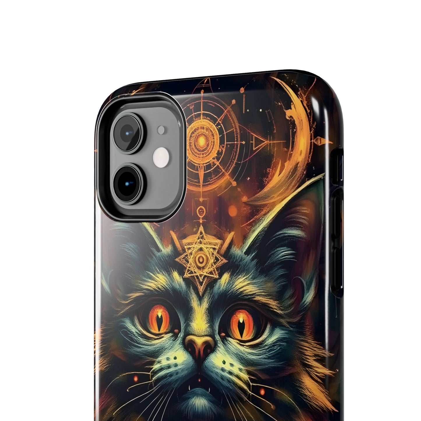 Mystical Cat Queen Tough Phone Case – Unique Protection for Cat Lovers - for iPhone