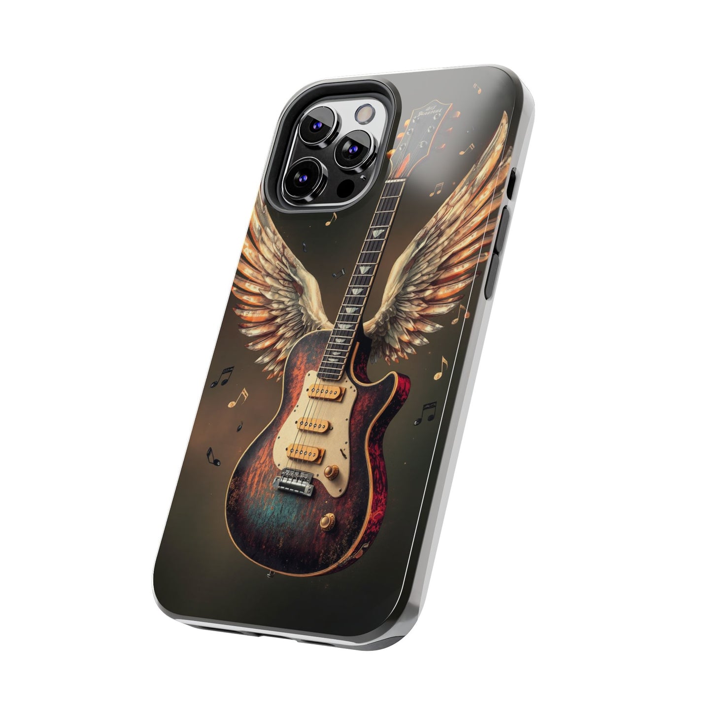 Inspirational Guitar Wing Phone Case - Tough Protection for Music Lovers