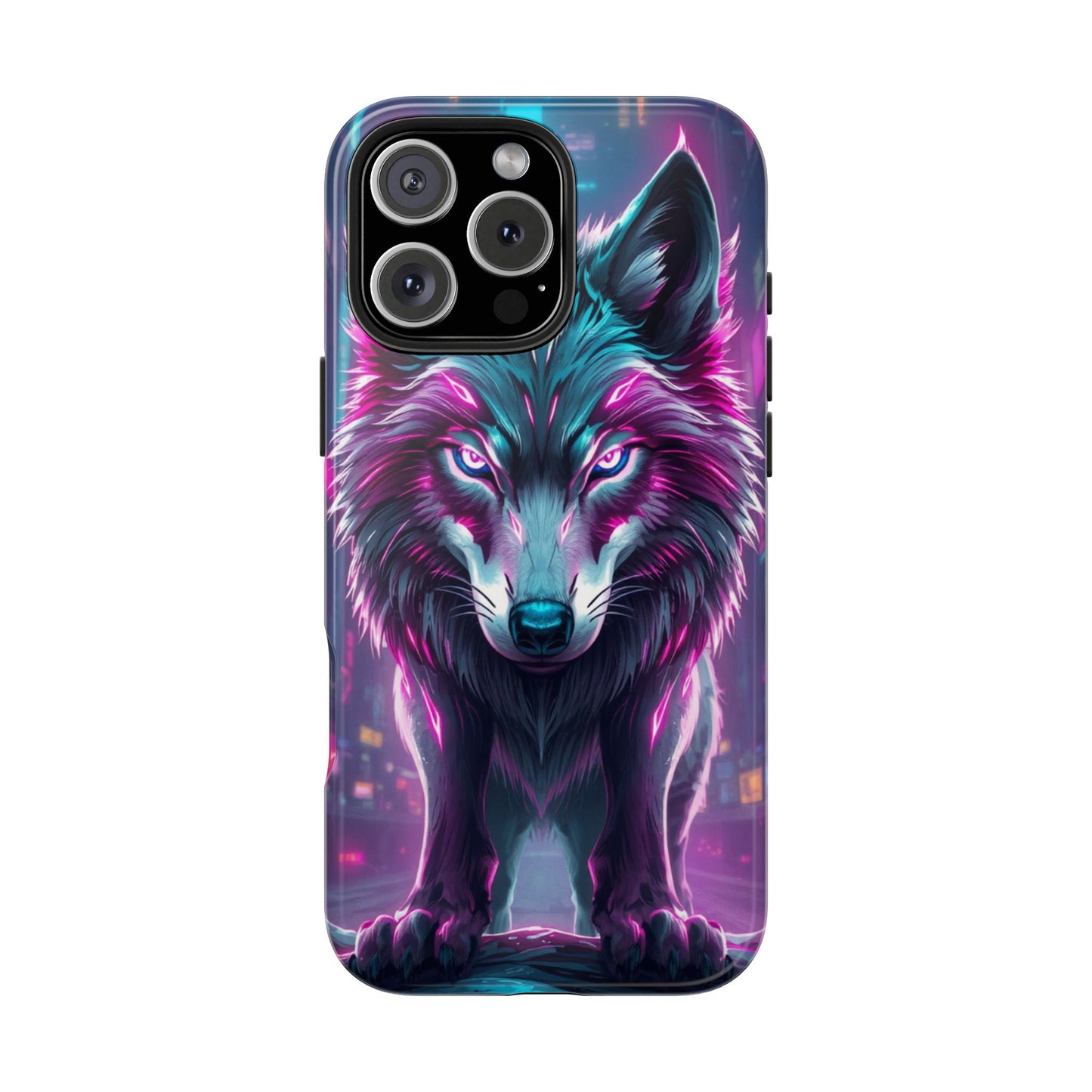 Fierce Wolf Phone Case - Tough & Vibrant Design for Animal Lovers