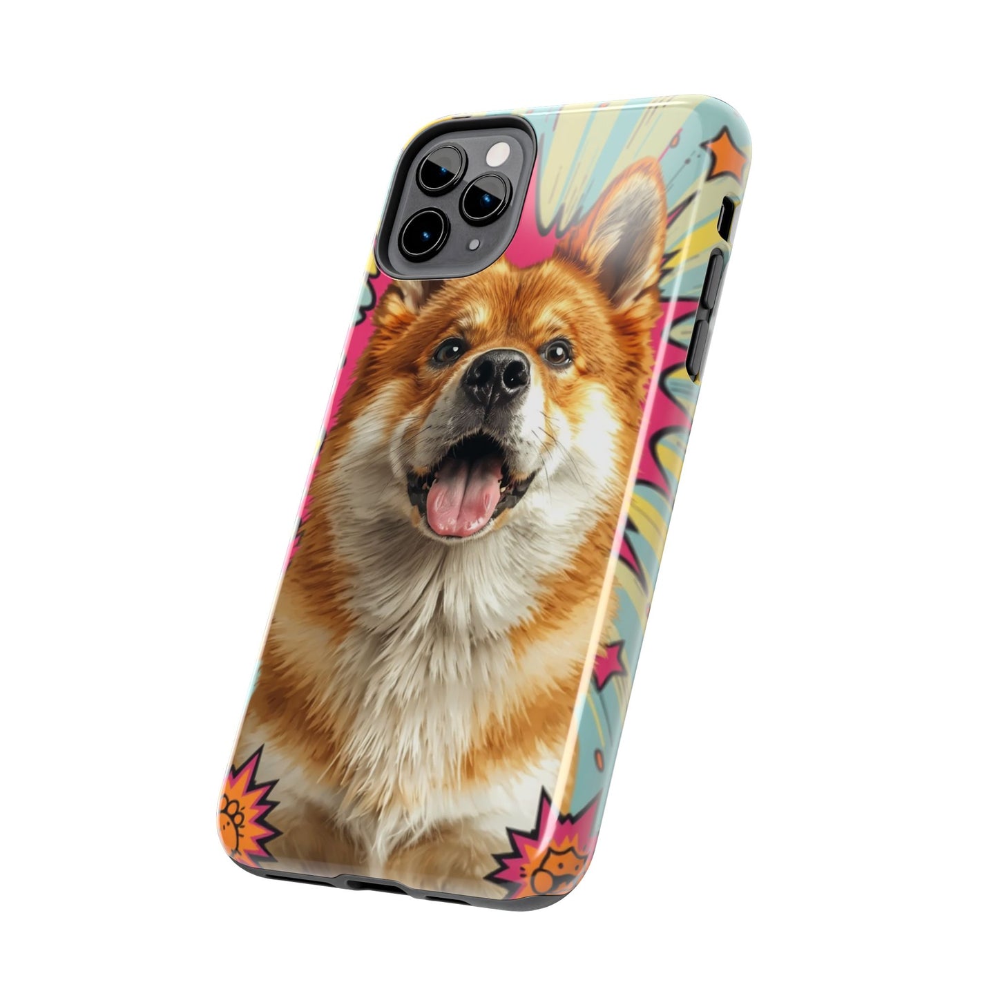 Playful Dog Tough Phone Case - Durable & Stylish Pet Lover Gift