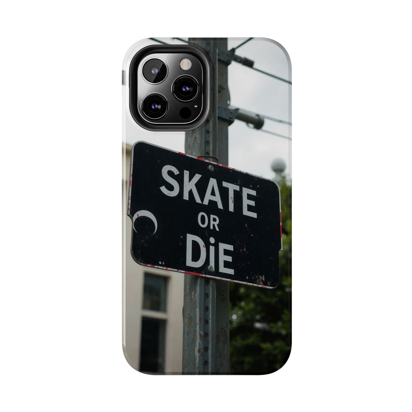 Black Sign Skate or Die Design - Tough Phone Case for iPhone
