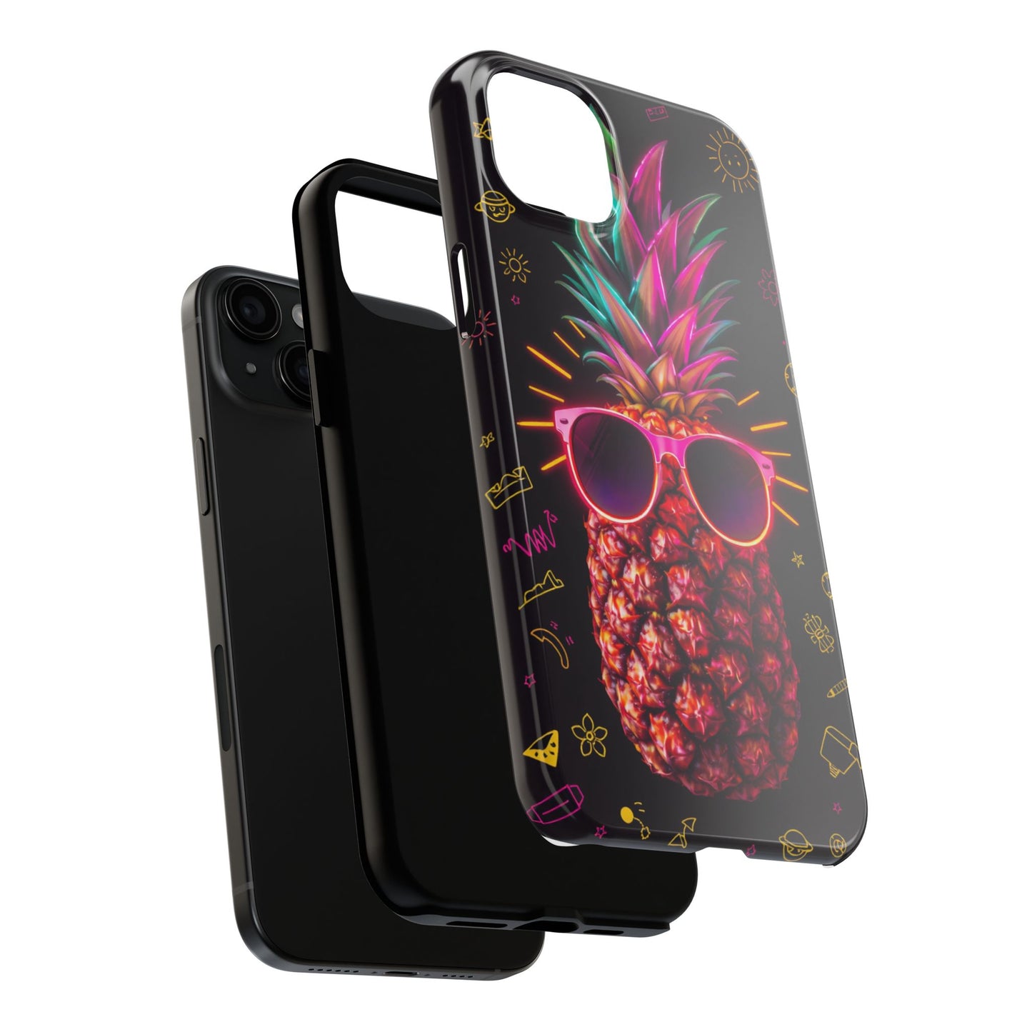 Tough Pineapple Phone Case - Cool, Vibrant Design Perfect for Summer Vibes