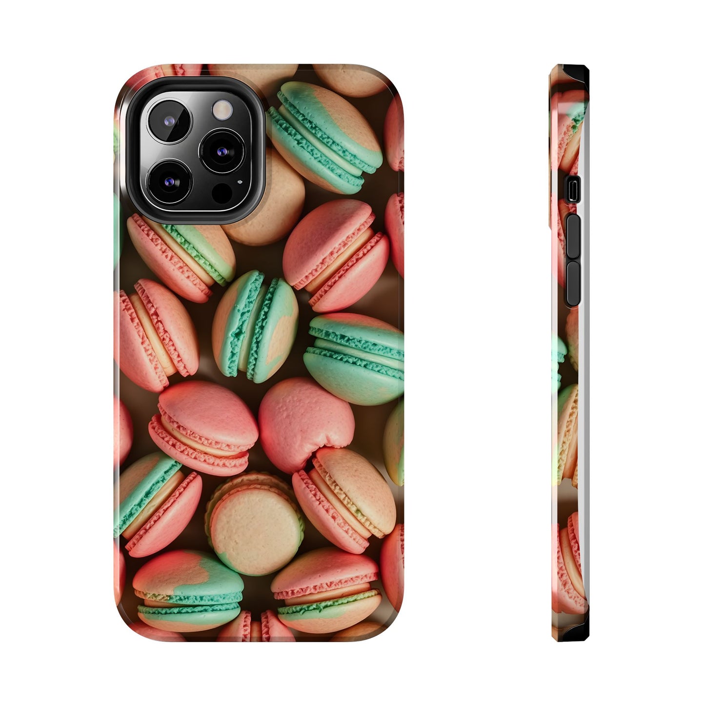 Colorful Tasty Macarons Tough Phone Case - Durable Protection with Sweet Aesthetic - for iPhone