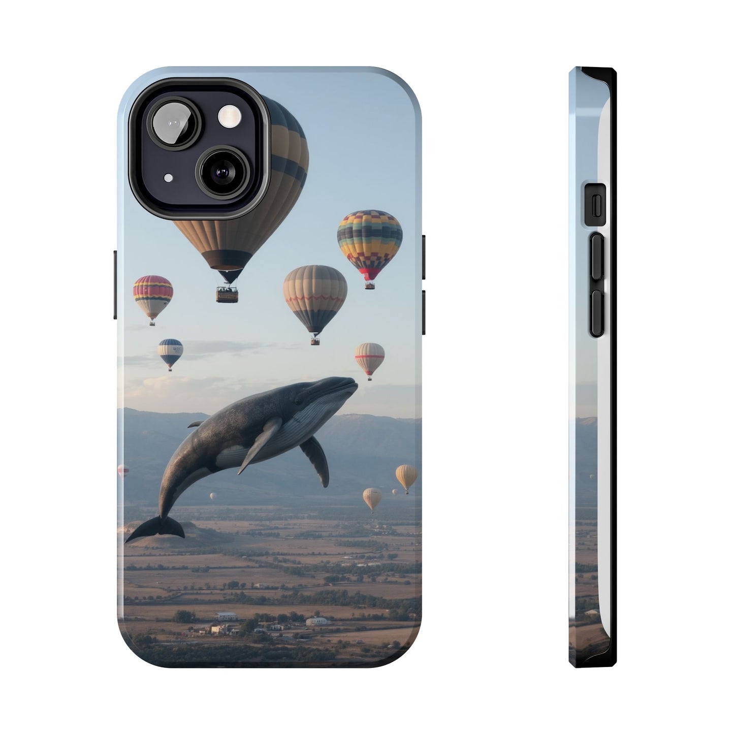Whale Hot Air Balloon Tough Phone Case - Adventure & Nature Lovers