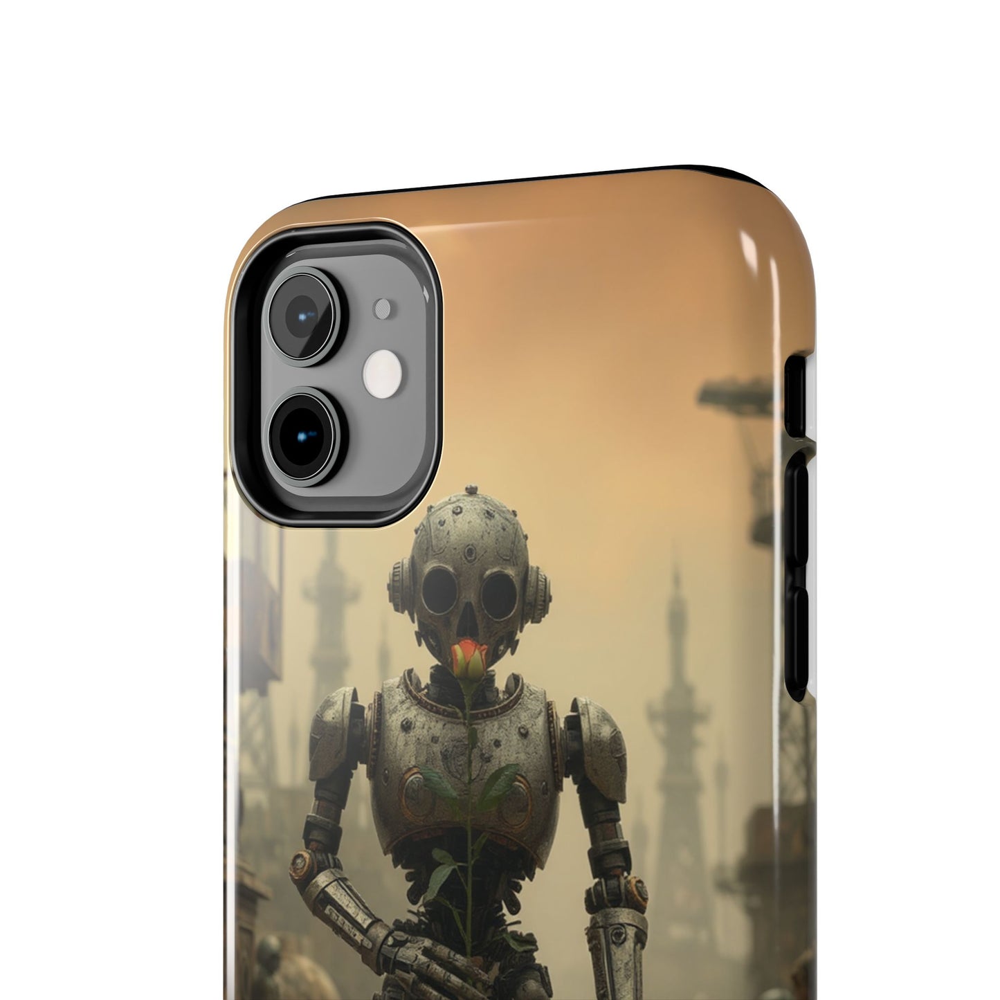 Robotic Sentinel Tough Phone Case - Durable Protector for Sci-Fi Lovers