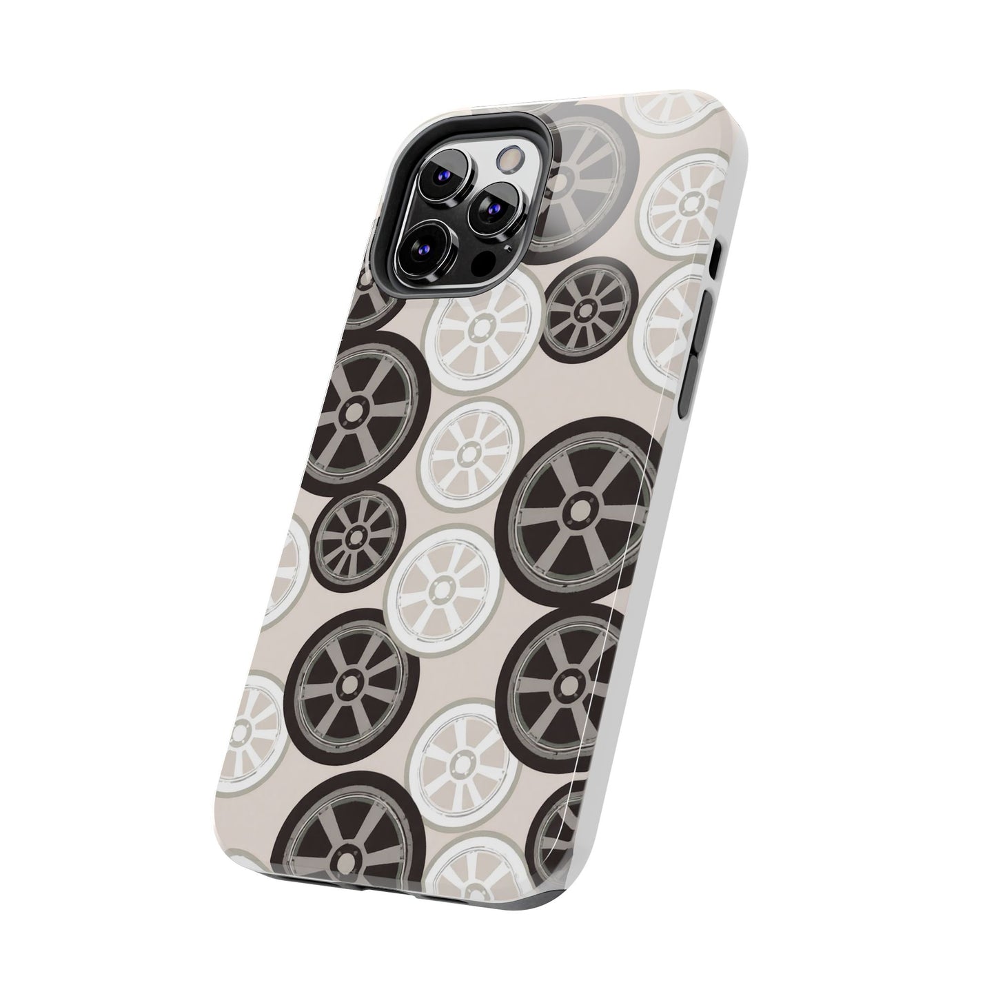 Racing Wheel Design Tough Phone Case – Durable Protection for Automotive Enthusiasts