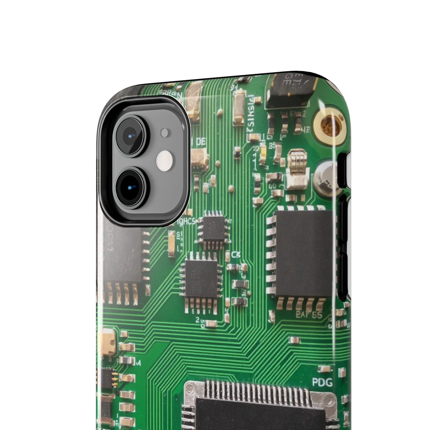 Circuit Board Tough Phone Case - Durable Tech Design