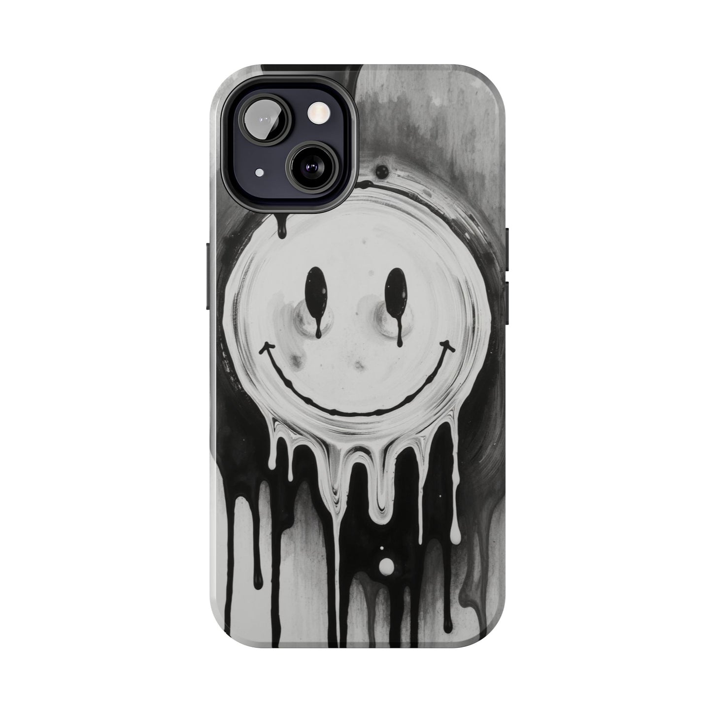 Dripping Smiley Tough Phone Case - Stylish & Durable Protection