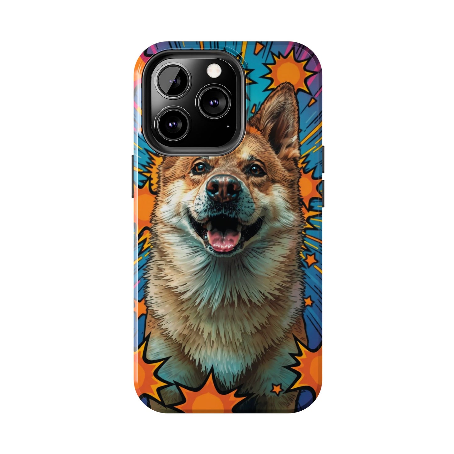 Vibrant Corgi Tough Phone Case - Fun Design for Pet Lovers
