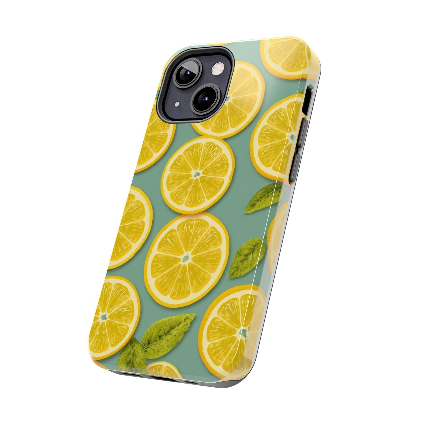 Tough Lemon Pattern Phone Case - Vibrant Citrus Design for Summer Vibes - for iPhone