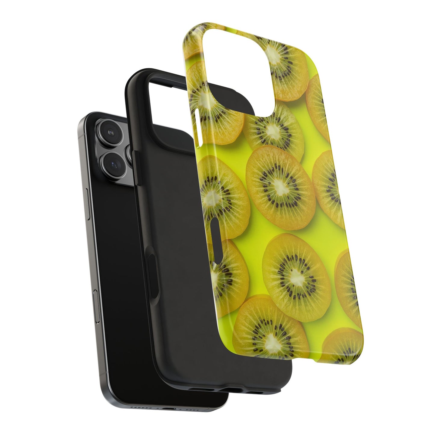 Vibrant Kiwi Tough Phone Case - Bright Yellow Design for Fruit Lovers