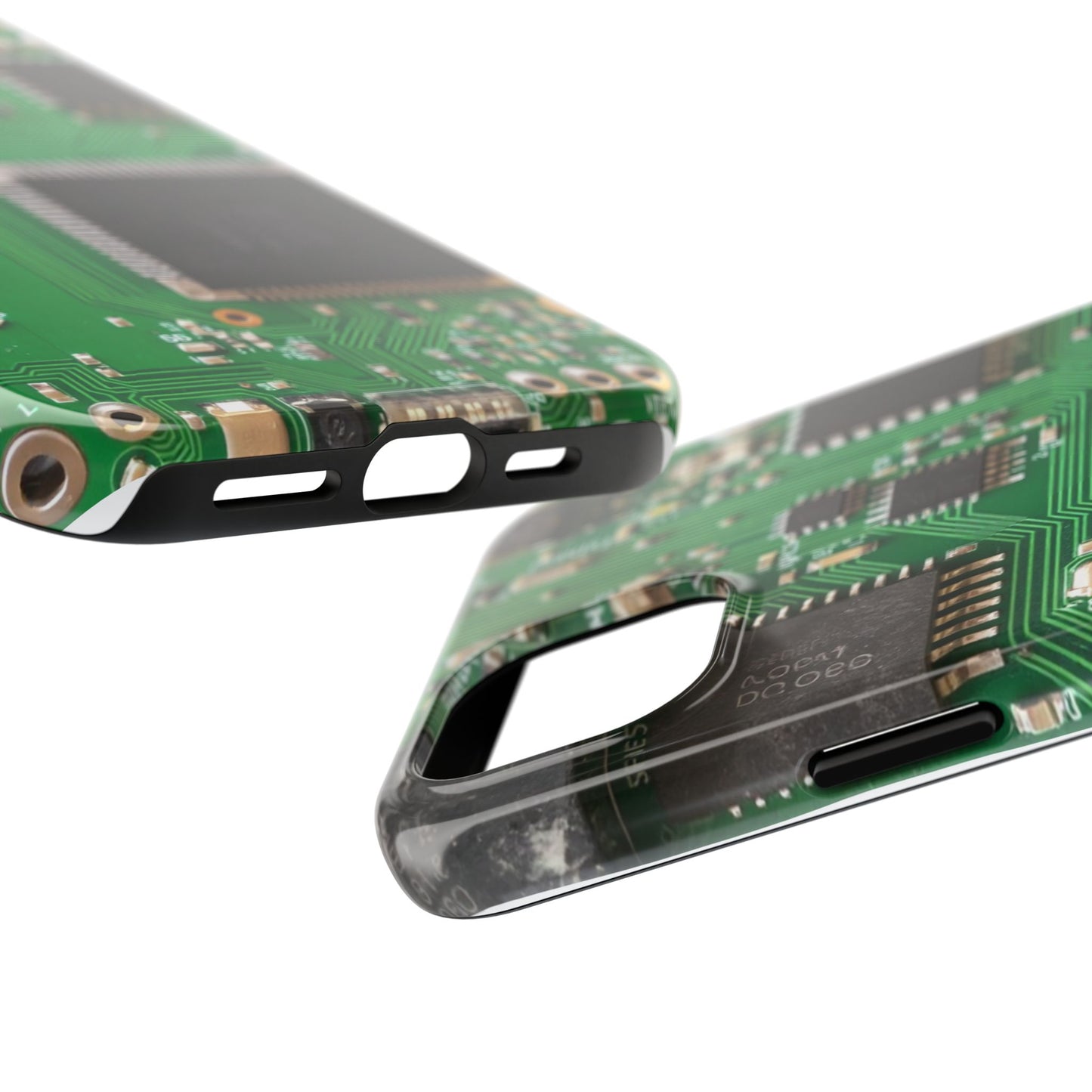 Circuit Board Tough Phone Case - Durable Tech Design