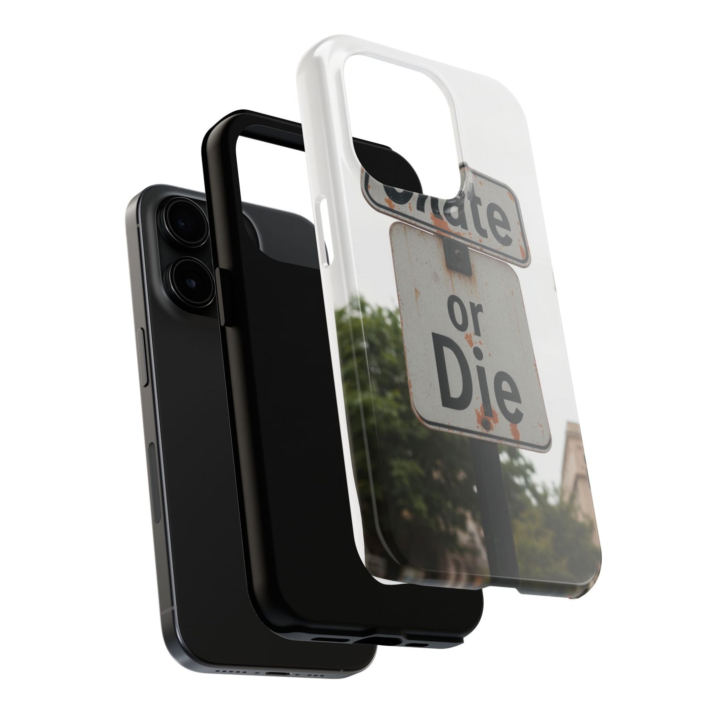 Skate or Die Tough Phone Case - Durable Protection for Skaters