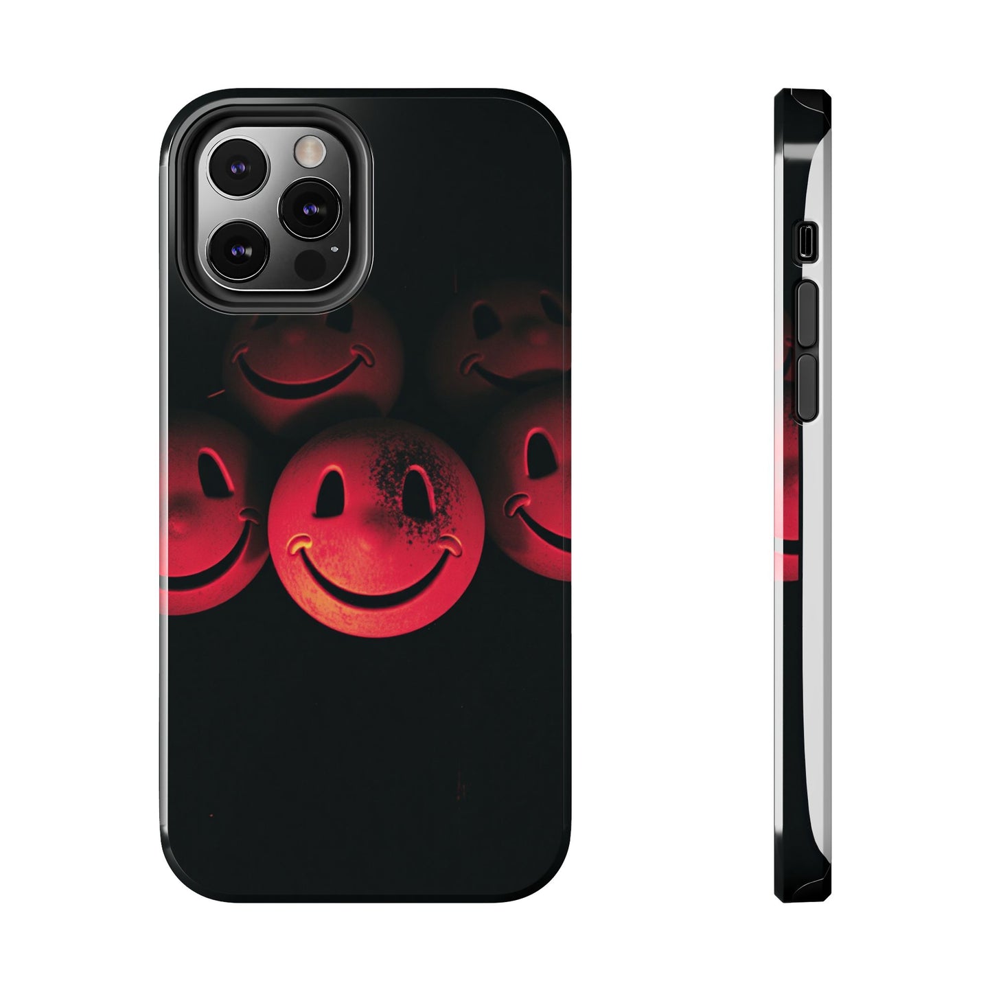 Smiley Face Tough Phone Case - Durable Protection with Fun Design