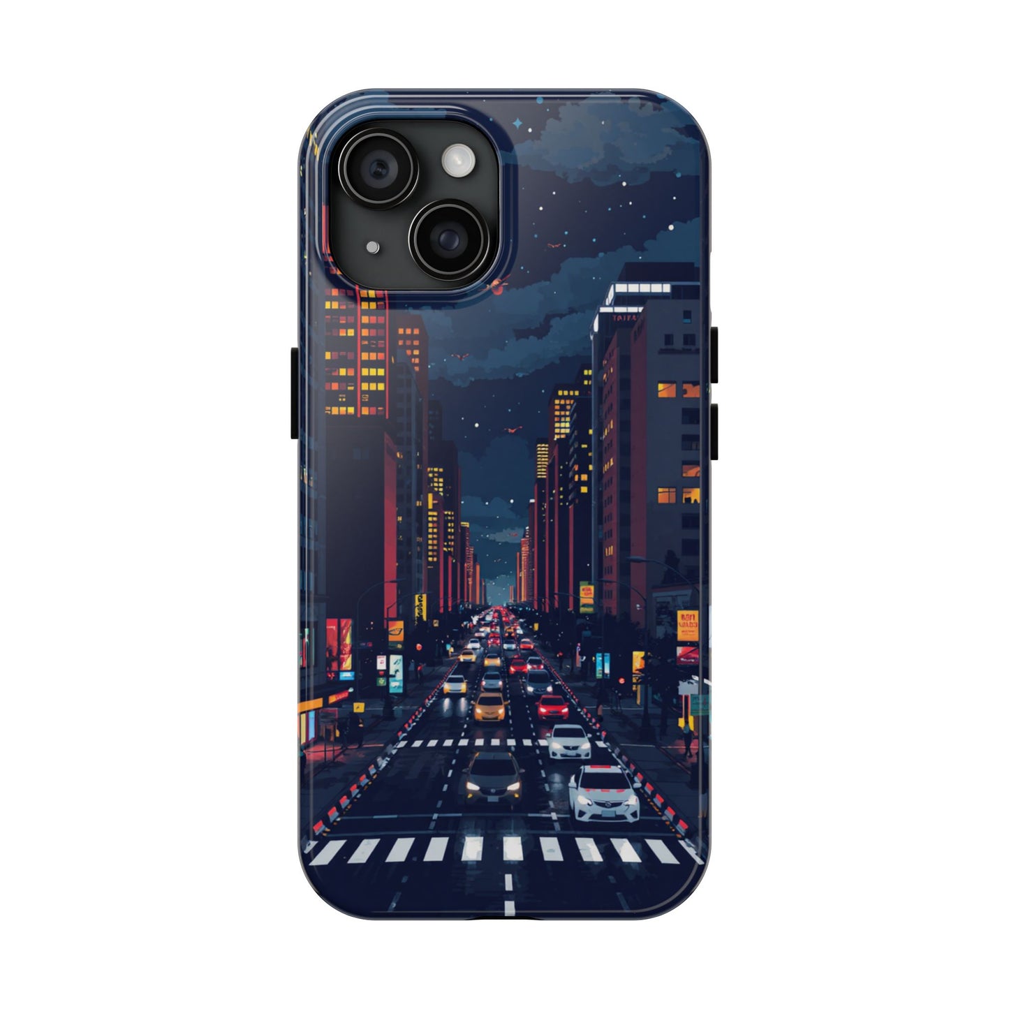 Urban Nightlife Tough Phone Case - Durable & Stylish Protection