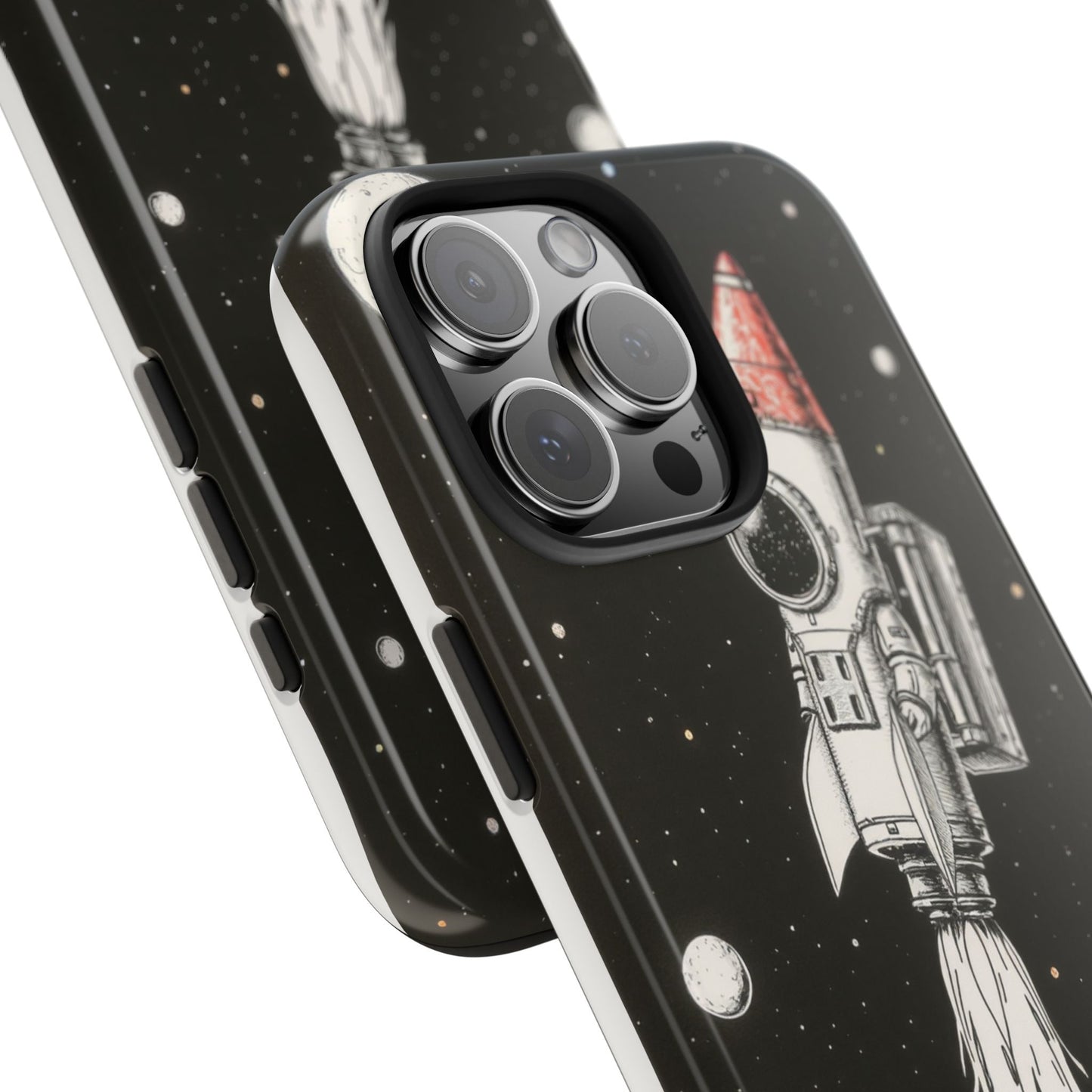 Cool Tough Phone Case for iPhone - Astro-Rocket Bond