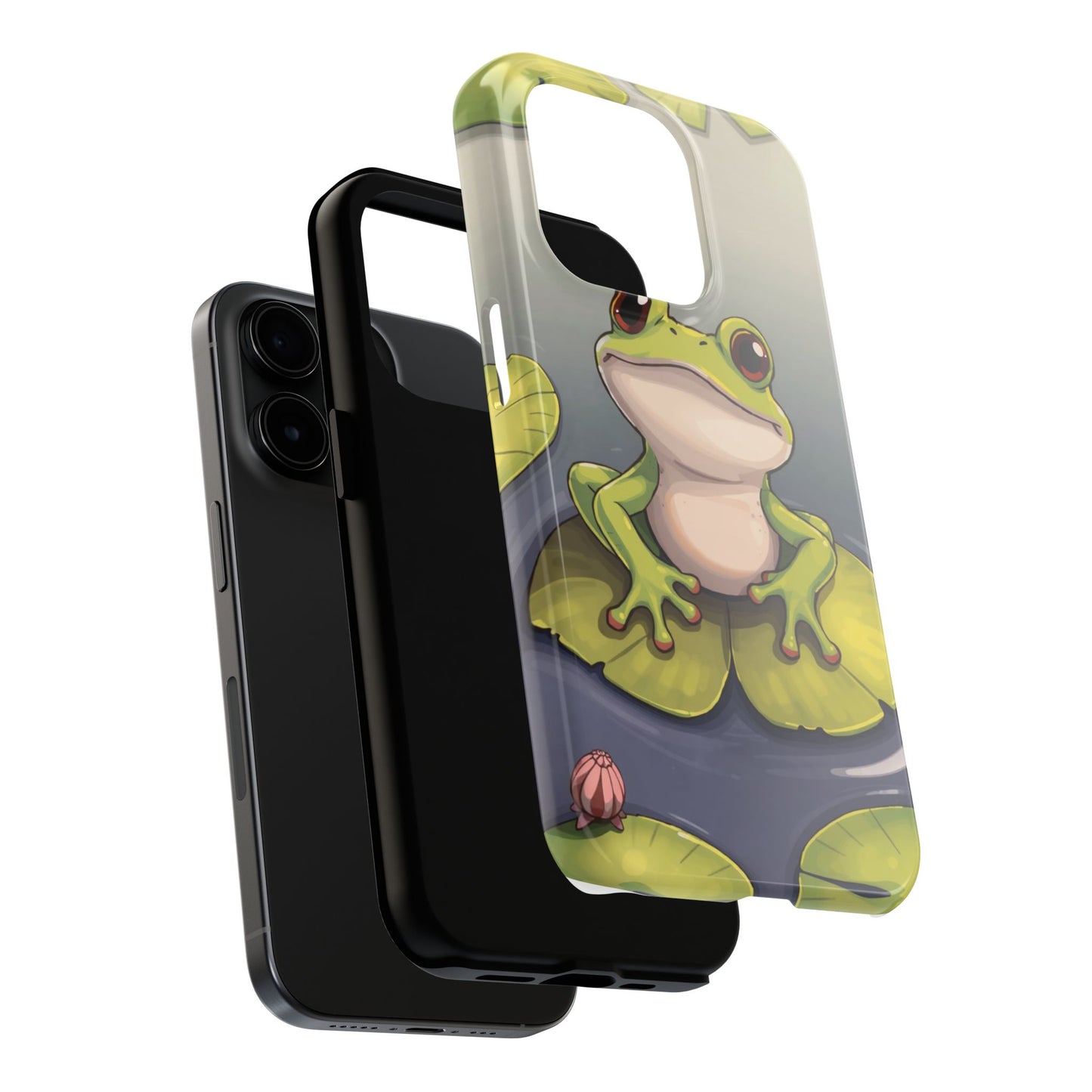 Cute Frog Tough Phone Case - Durable Protection with Nature Vibe