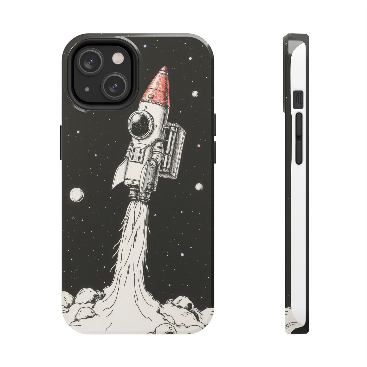 Cool Tough Phone Case for iPhone - Astro-Rocket Bond