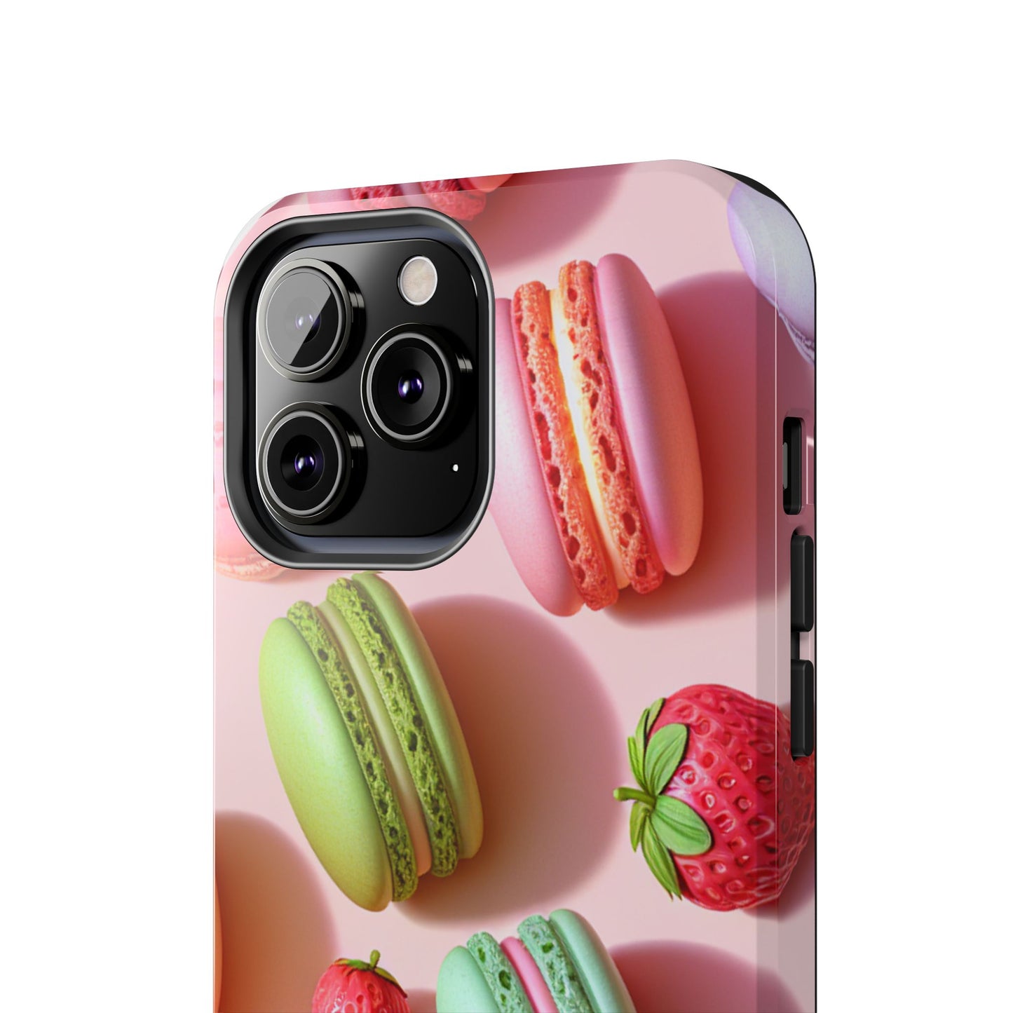 Macaron-Inspired Tough Phone Cases - Colorful Sweet Design - for iPhone