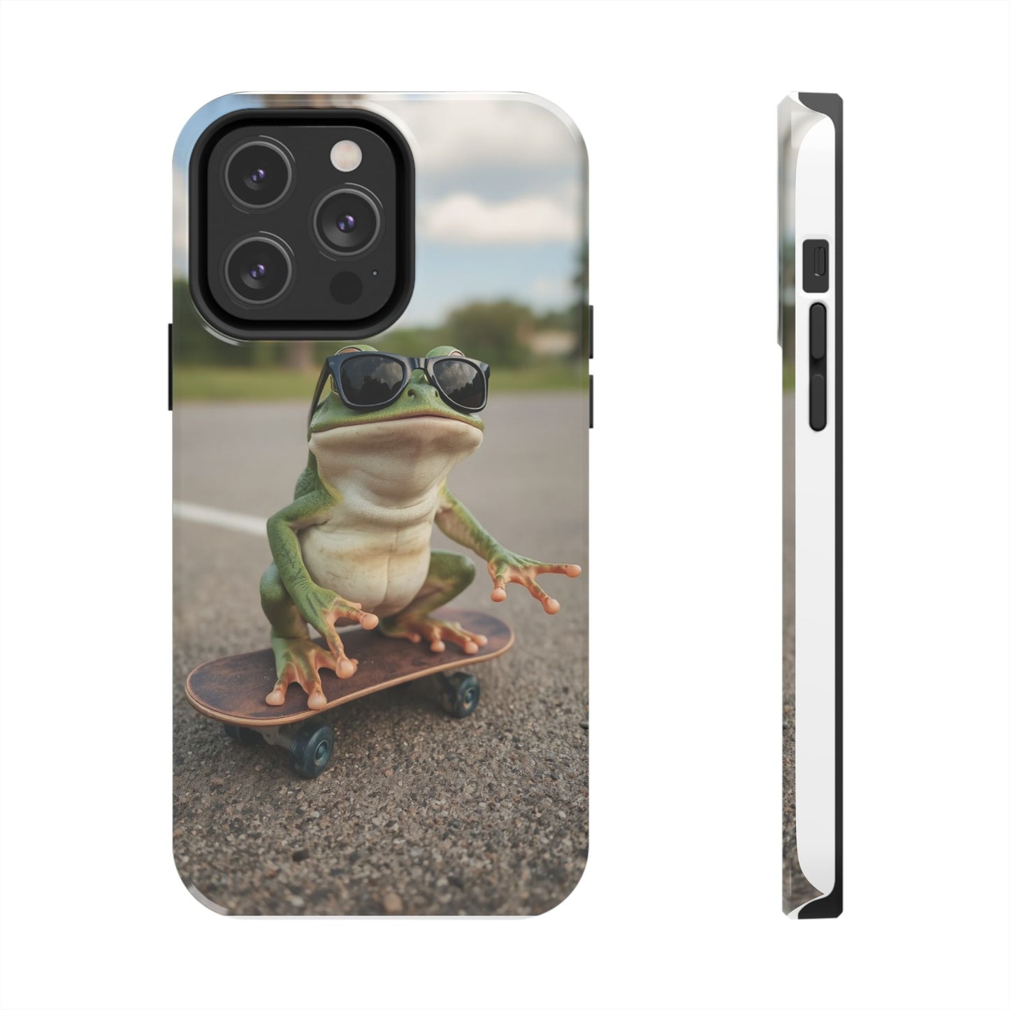 Cool Frog Skateboard Phone Case - Tough and Stylish Protection