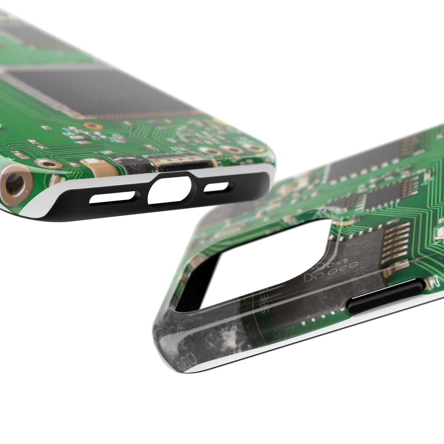 Circuit Board Tough Phone Case - Durable Tech Design