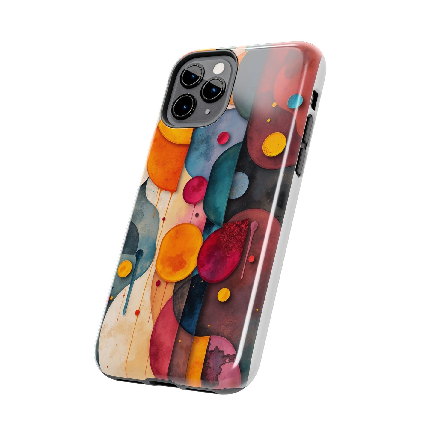 Artistic Tough Phone Cases - Colorful Abstract Design for Trendy Protection - for iPhone