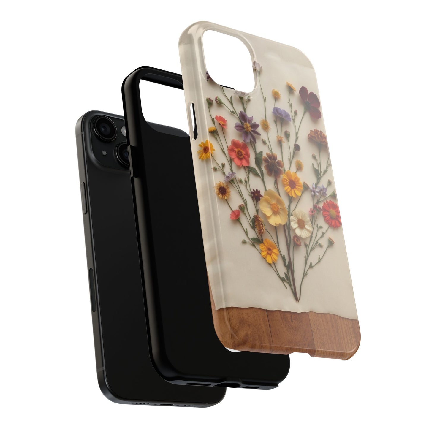 Floral Tough Phone Case - Durable Protection with Nature-Inspired Design