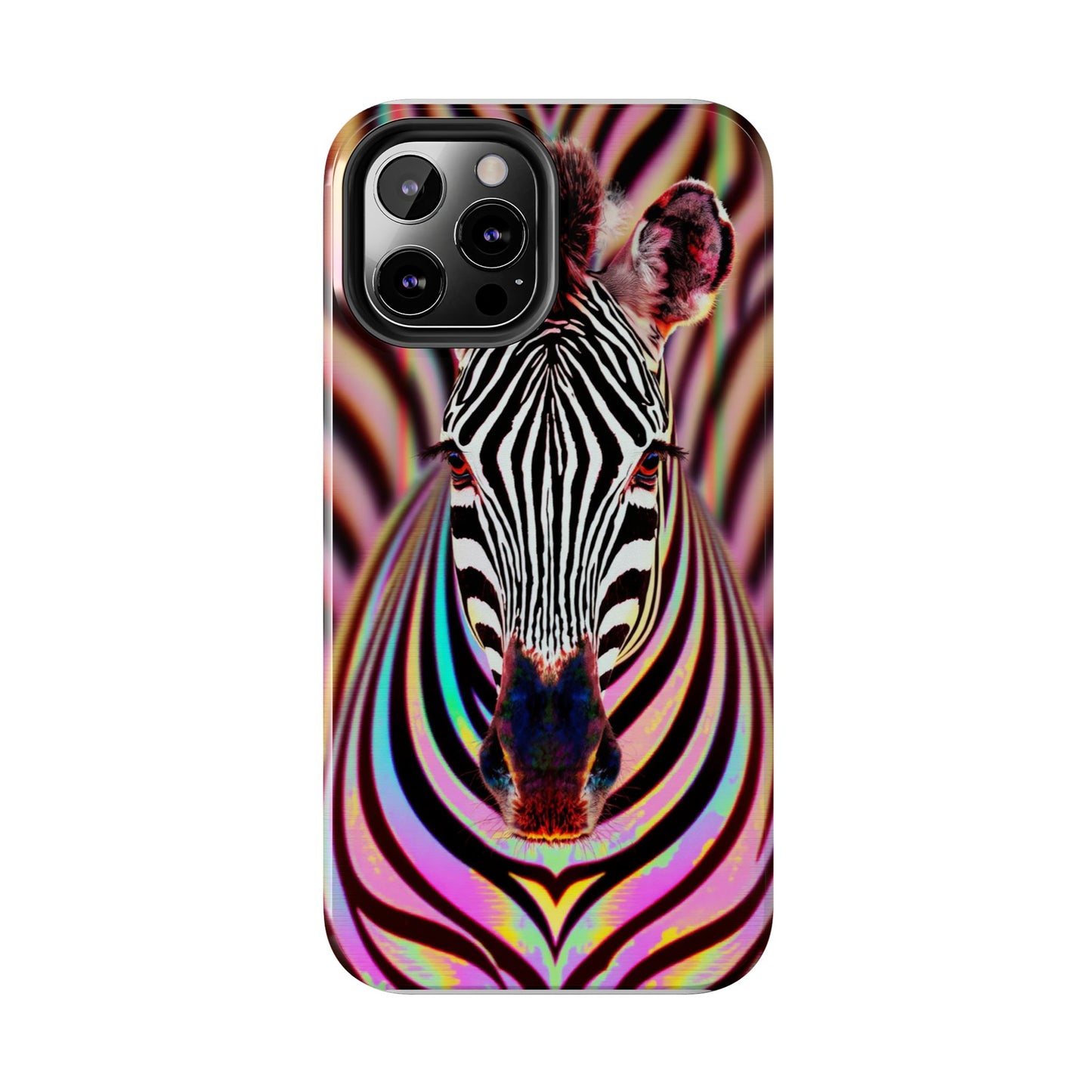 Vibrant Zebra Tough Phone Case - Unique Animal Design for Wild Spirit