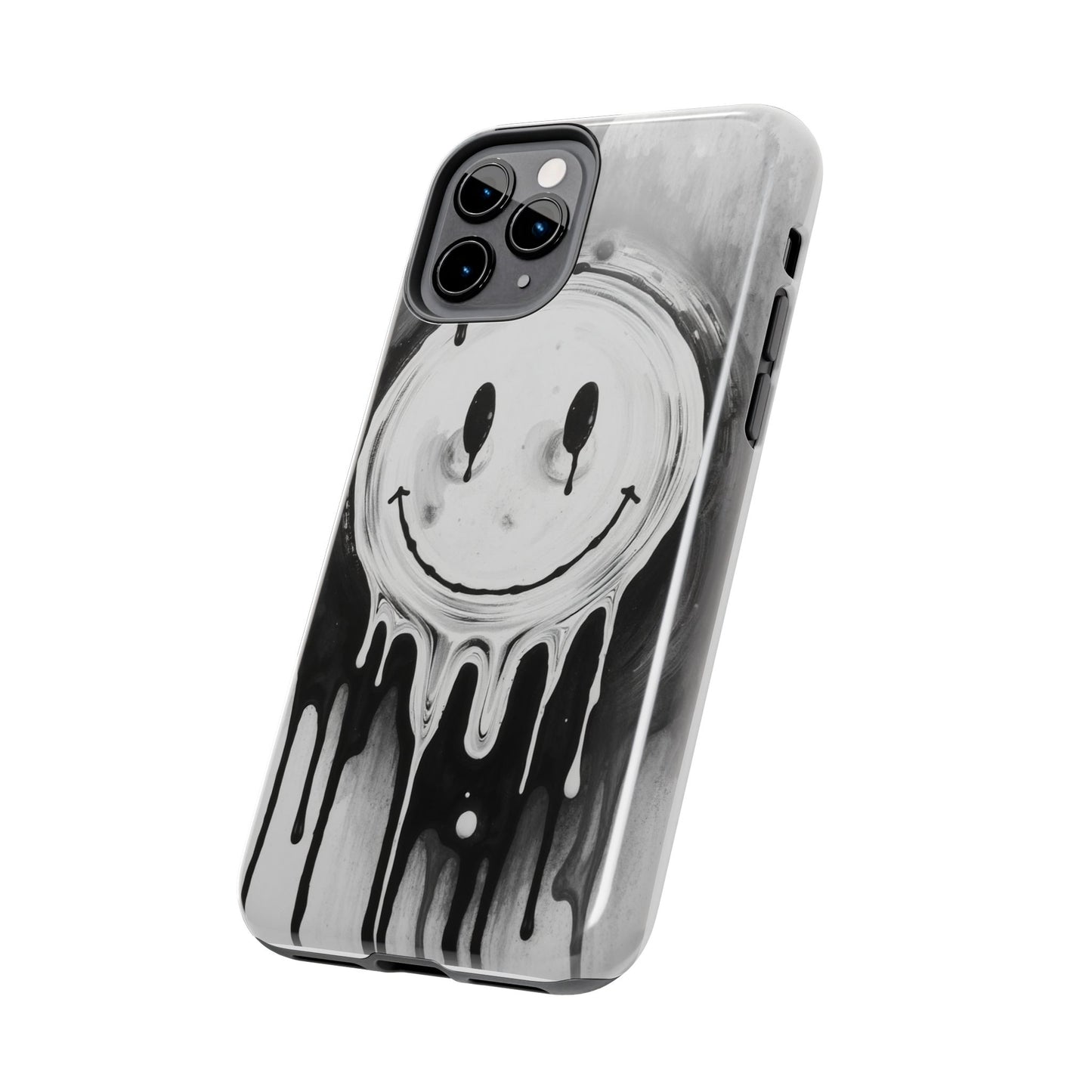 Dripping Smiley Tough Phone Case - Stylish & Durable Protection